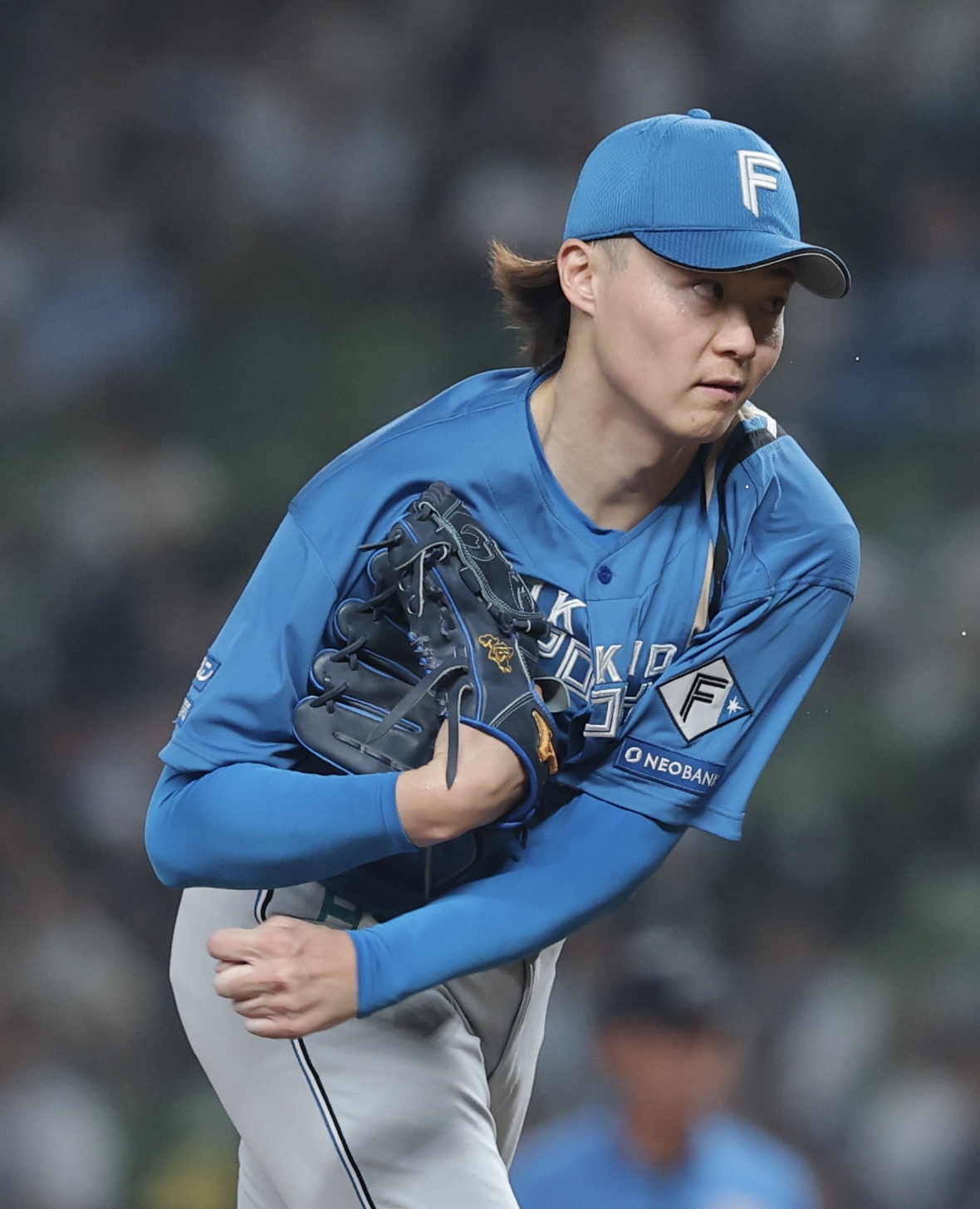 西武対日本ハム　先発登板する日本ハム山崎（撮影・河田真司）