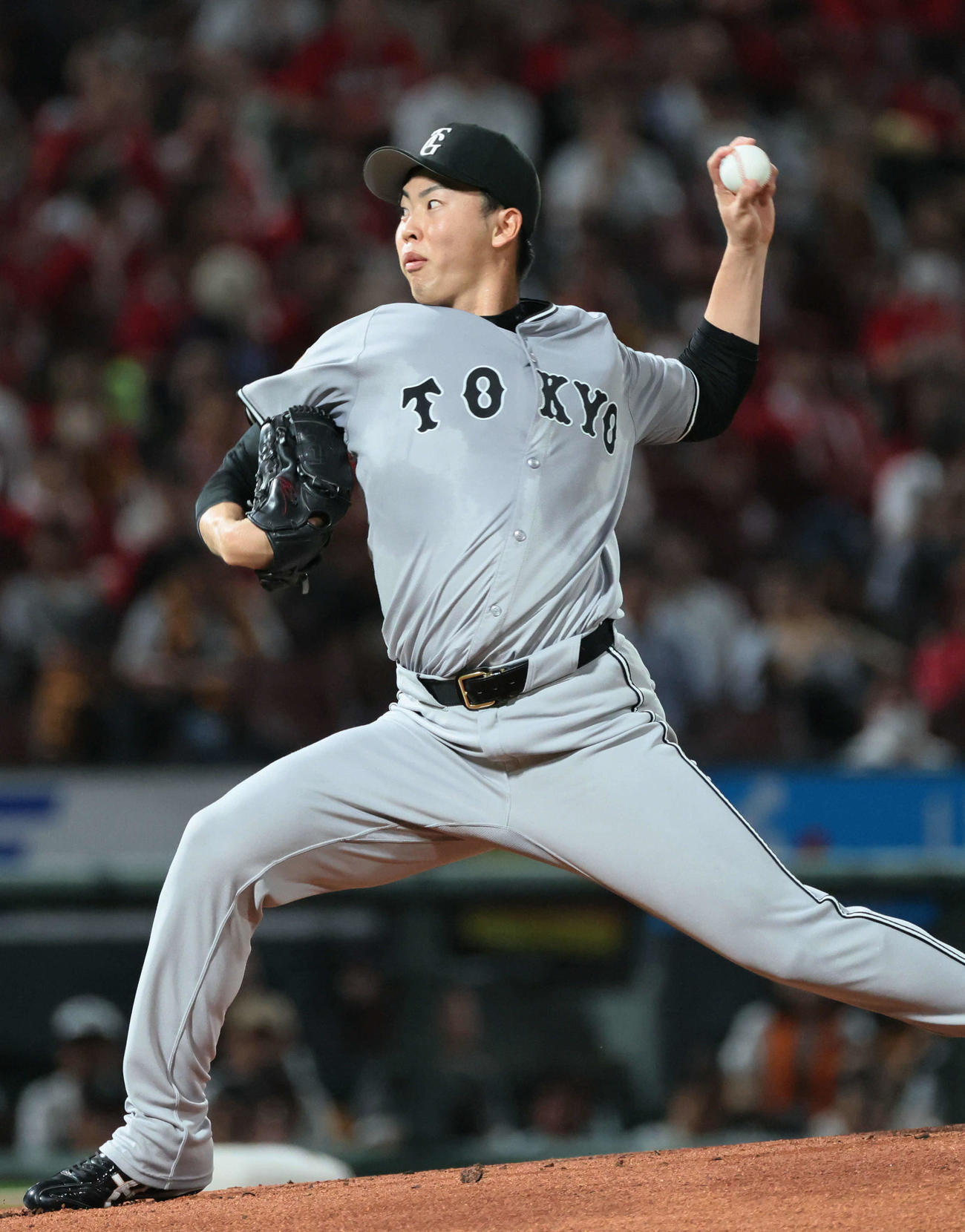 広島対巨人　巨人先発の森田（撮影・加藤孝規）