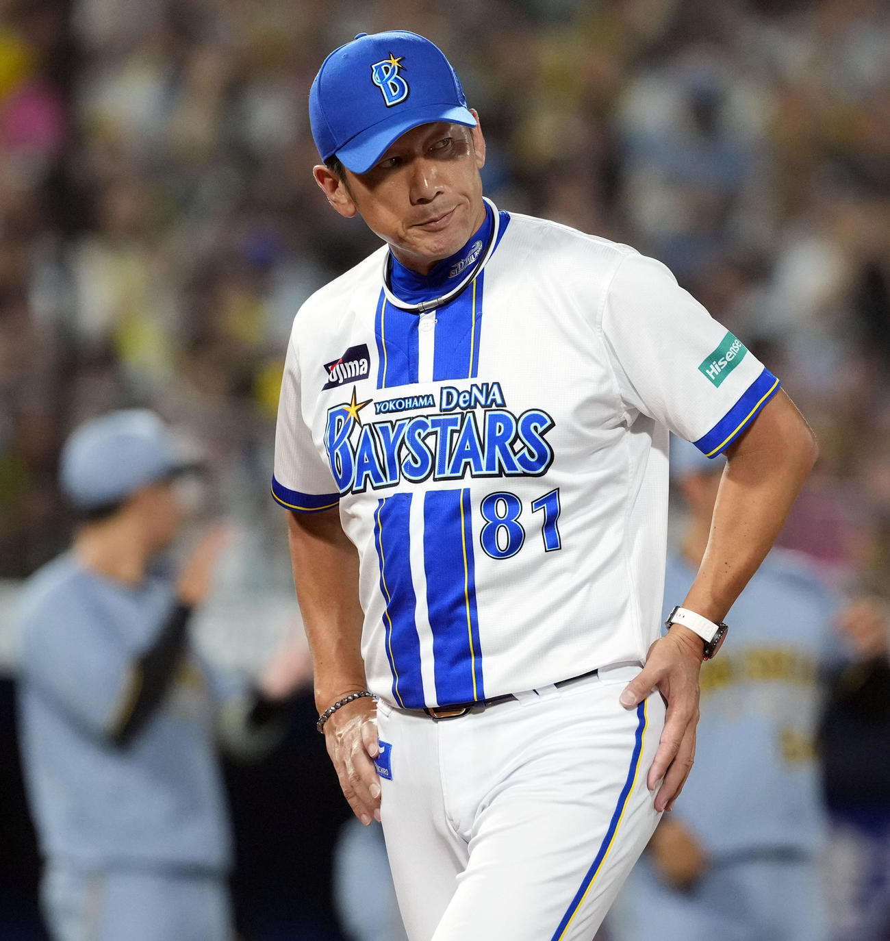DeNA対阪神　阪神に連敗を喫したDeNA三浦監督（撮影・たえ見朱実）