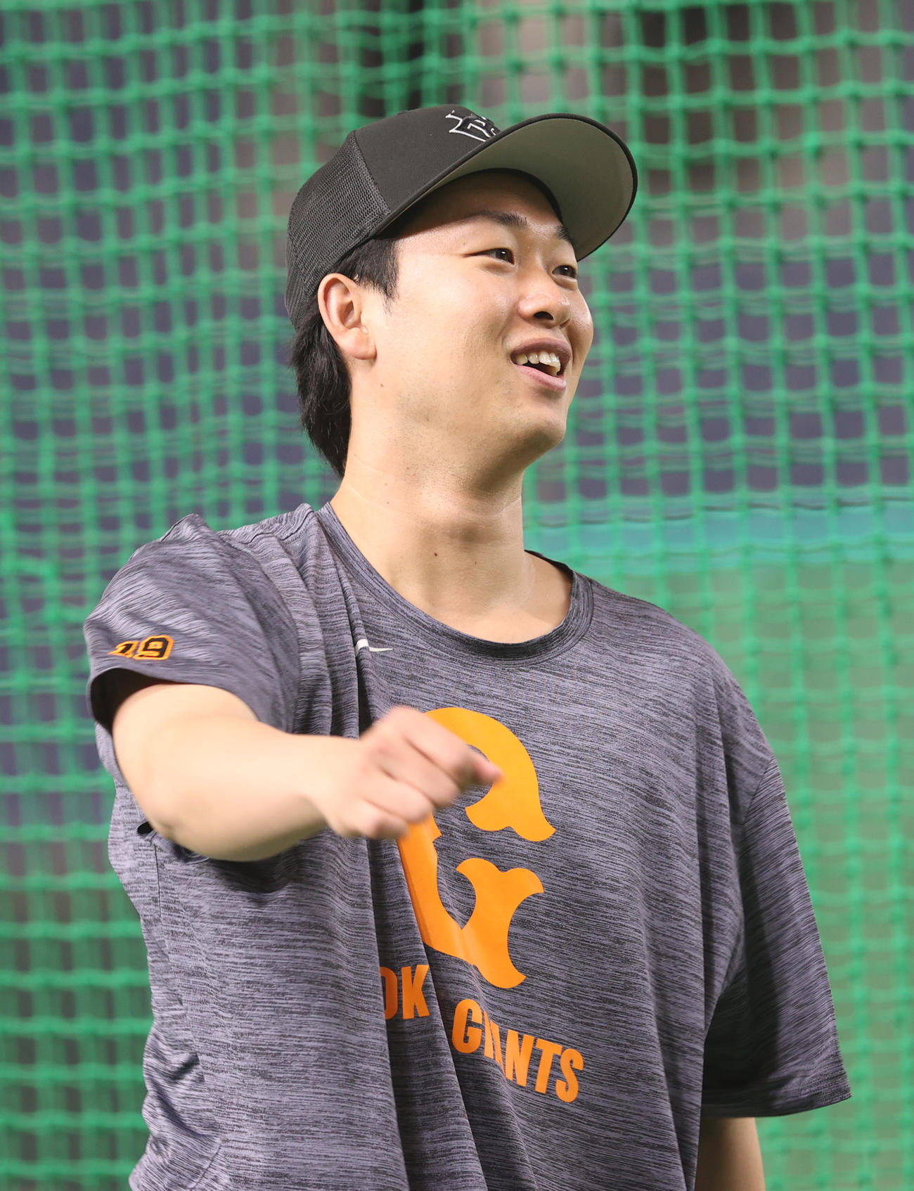 巨人山崎伊織（2025年8月13日撮影）