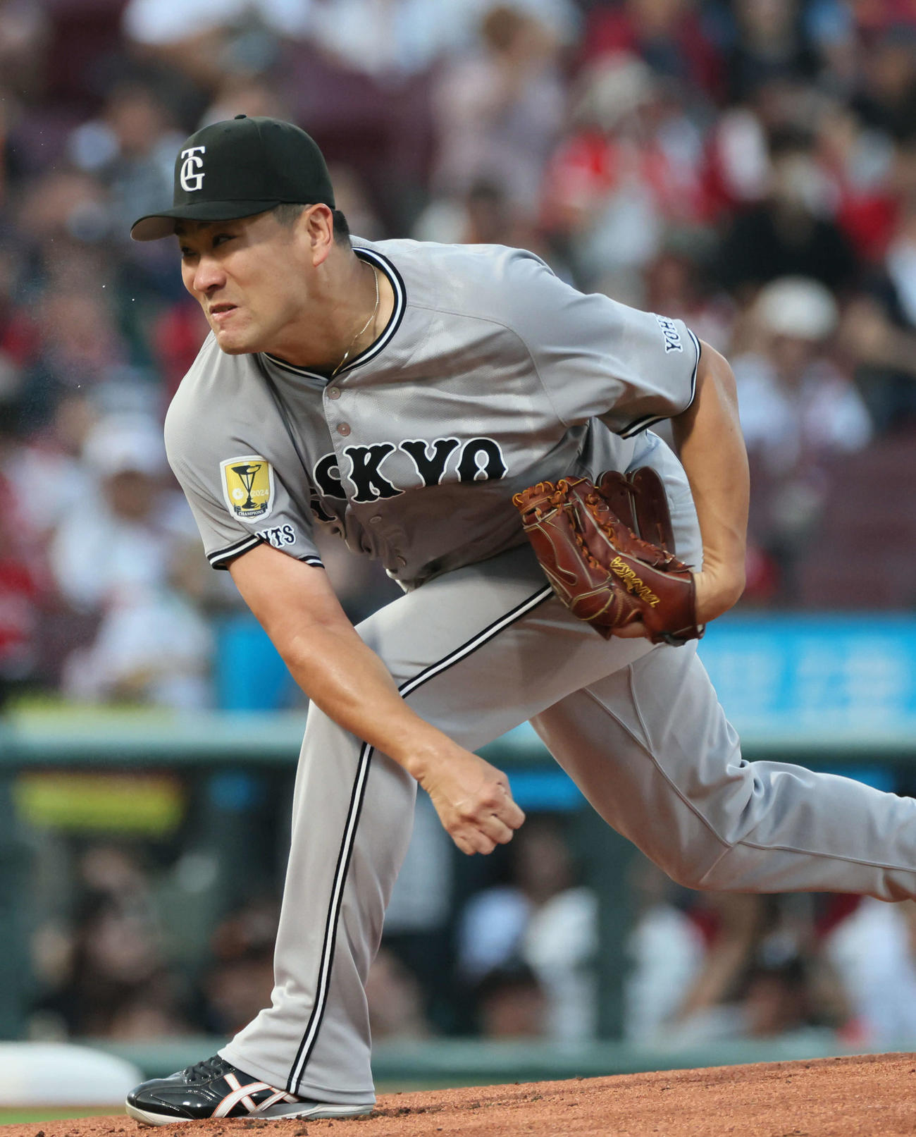 広島対巨人　巨人先発の田中将（撮影・加藤孝規）