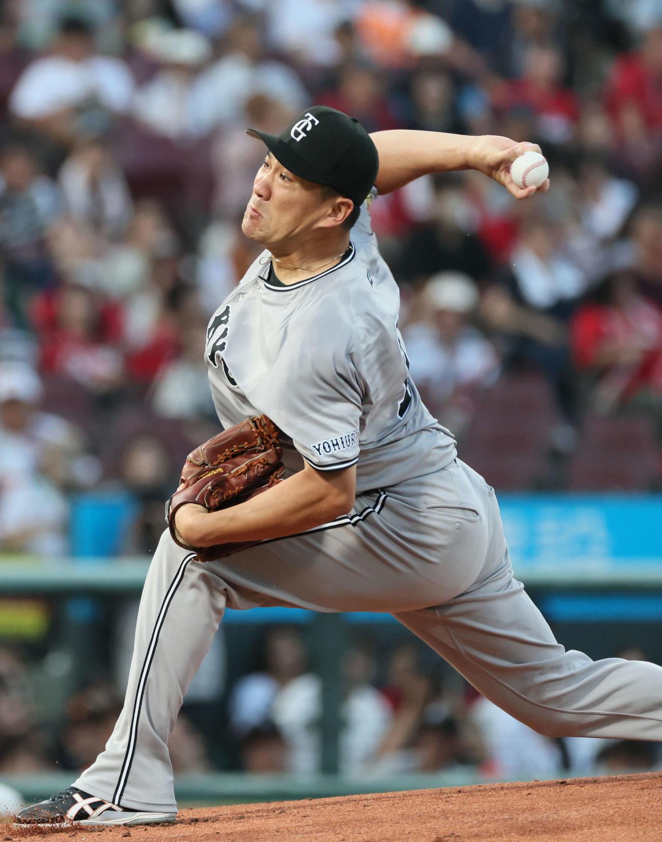 広島対巨人　巨人先発の田中将（撮影・加藤孝規）