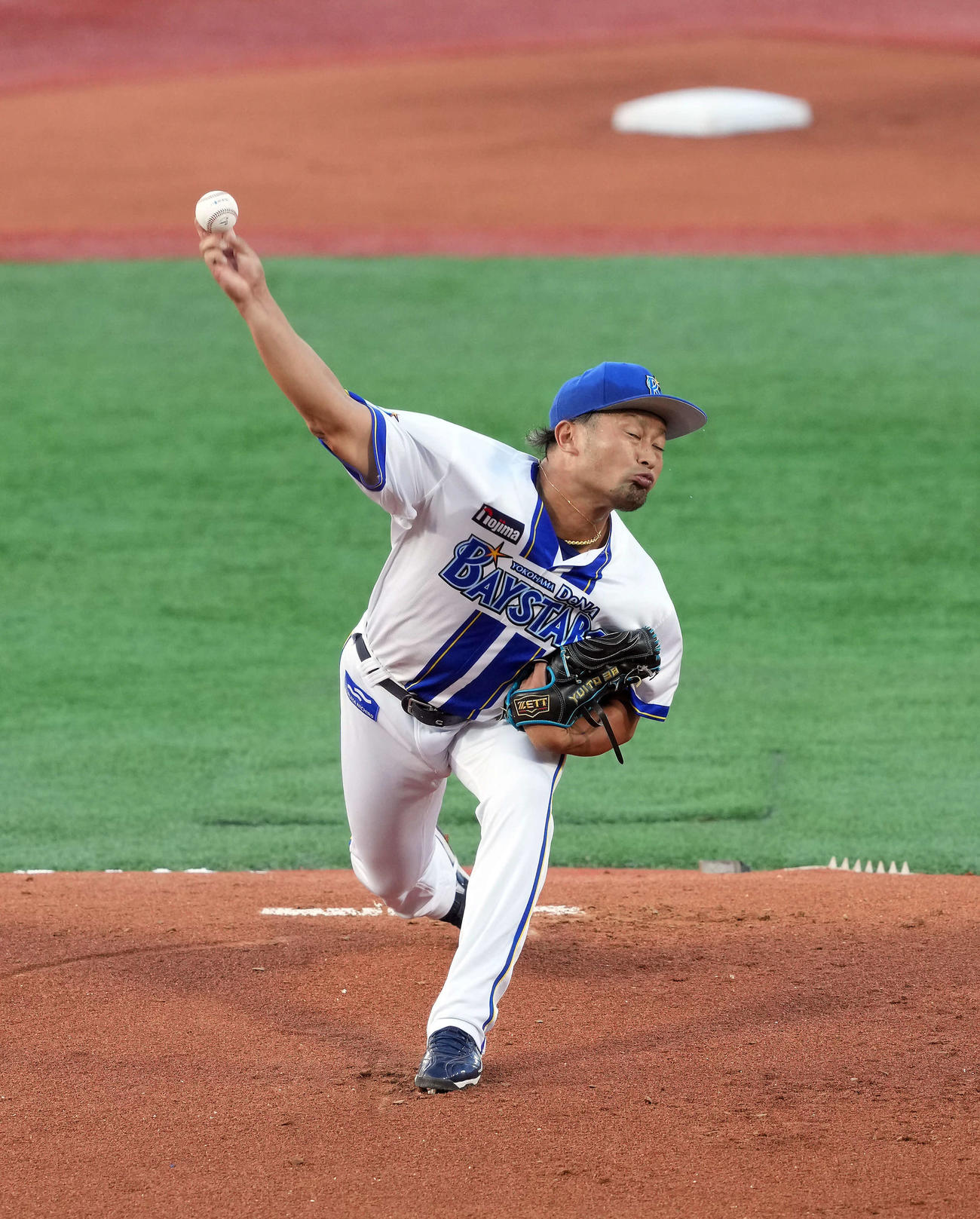 DeNA対阪神　　DeNAの先発森唯（撮影・たえ見朱実）