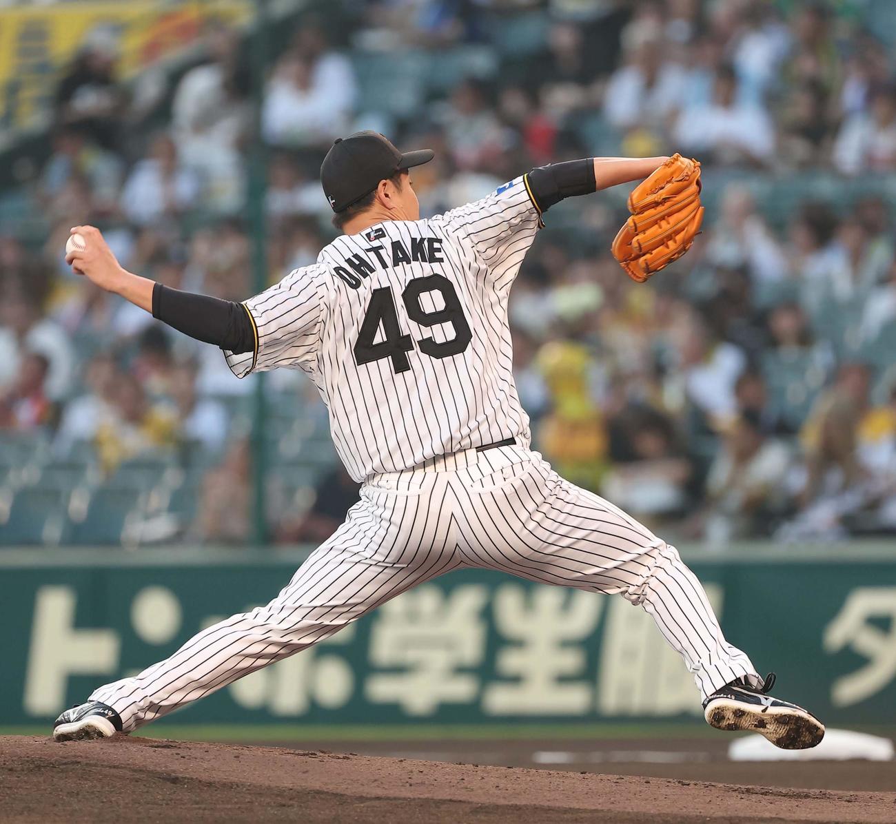 阪神対巨人　阪神先発の大竹（撮影・上田博志）