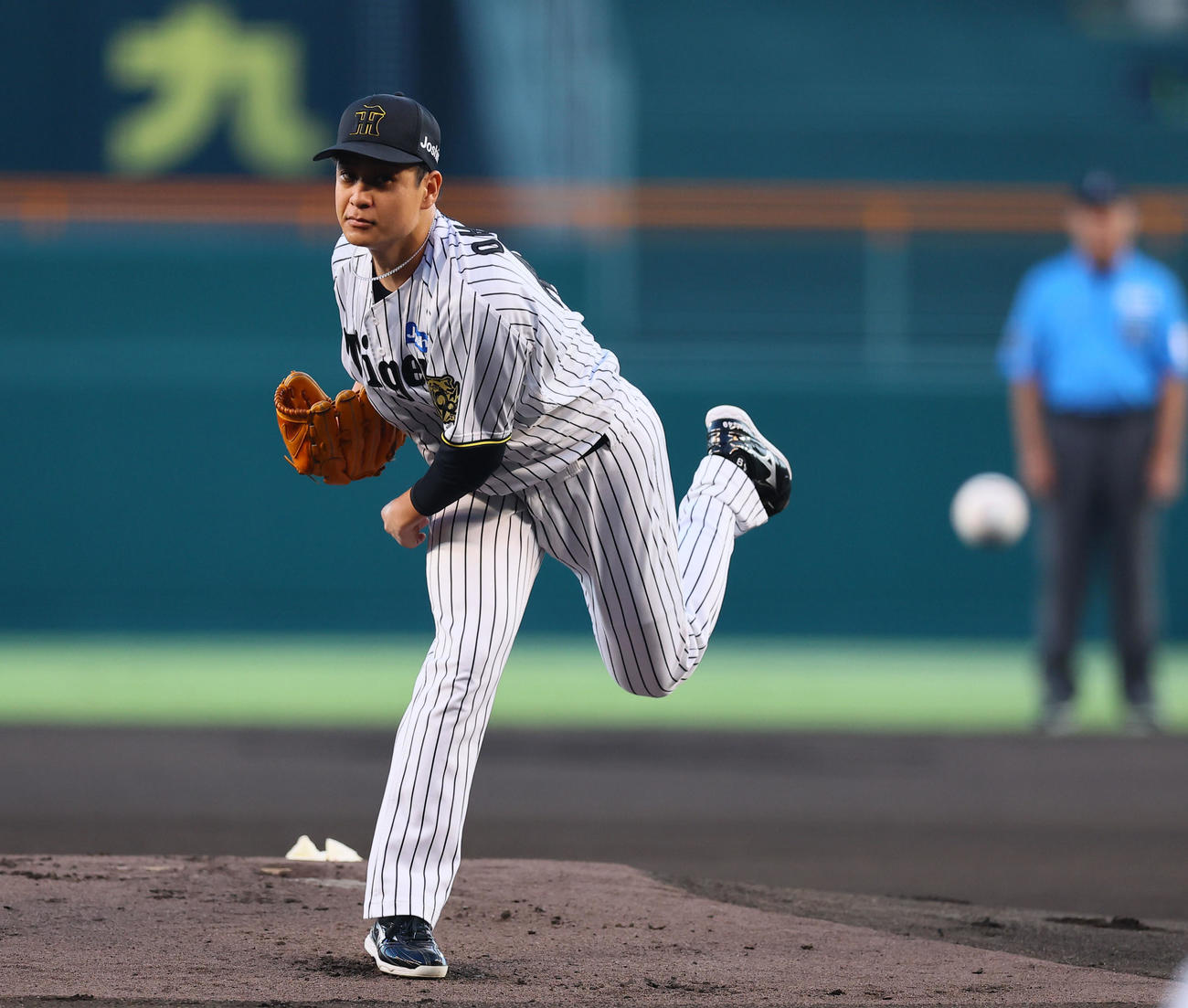 阪神対巨人　阪神先発の大竹（撮影・藤尾明華）