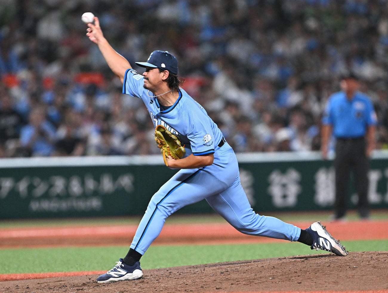 西武対オリックス　西武先発の高橋（撮影・滝沢徹郎）
