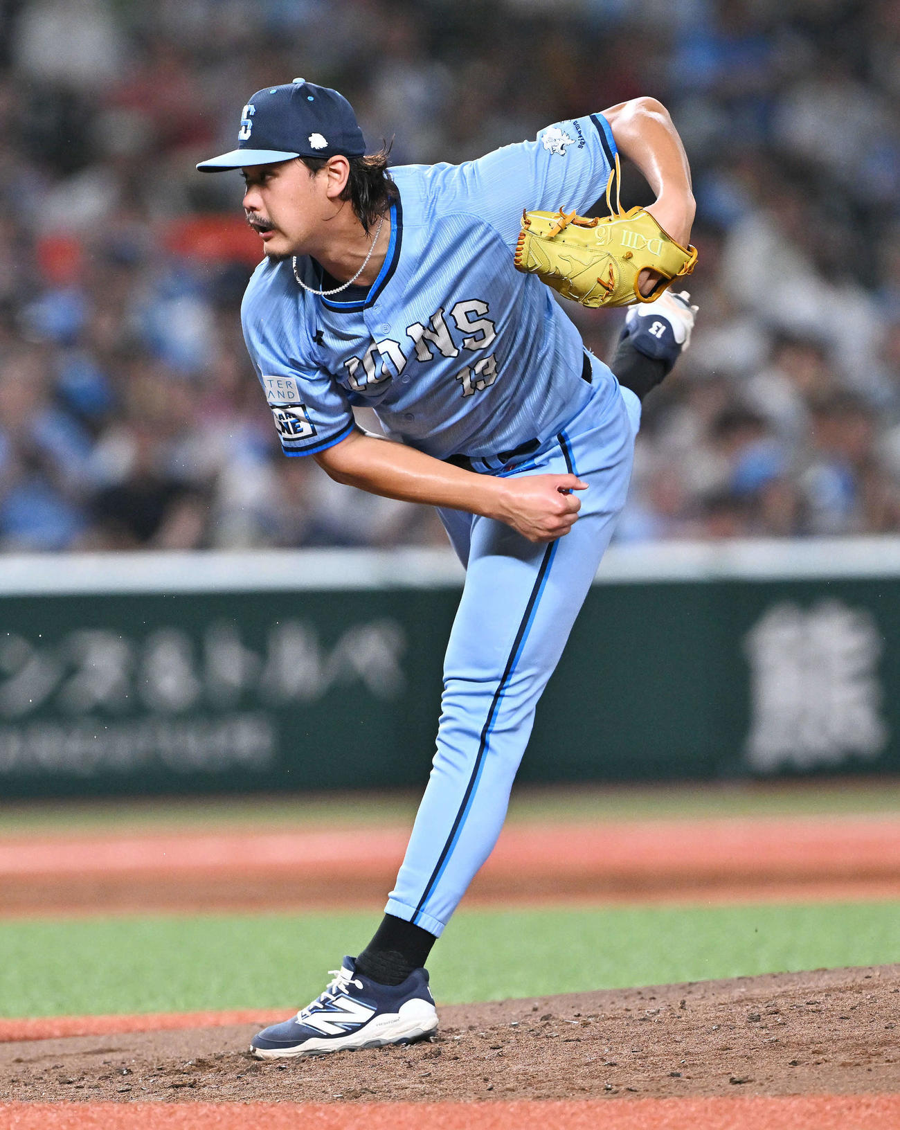 西武対オリックス　西武先発の高橋（撮影・滝沢徹郎）