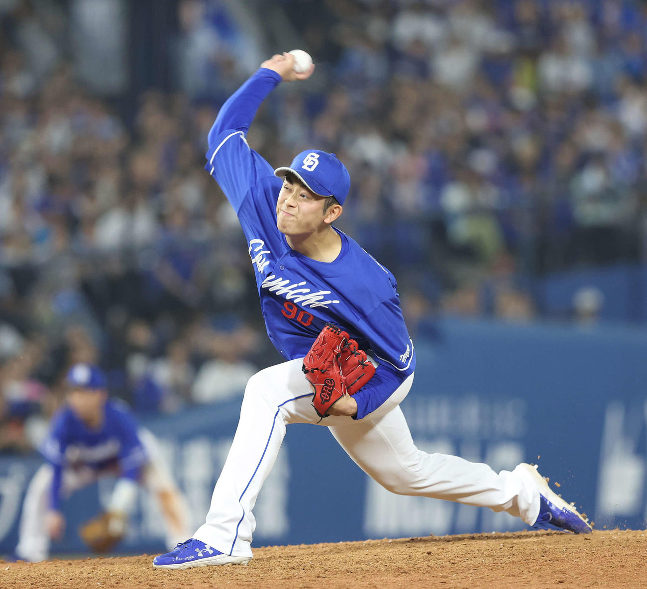 29日に5番手で登板した松山晋也
