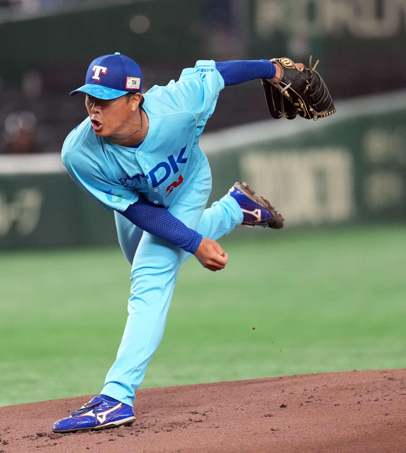 TDK対鷺宮製作所　先発のTDK・小島（撮影・小島史椰）