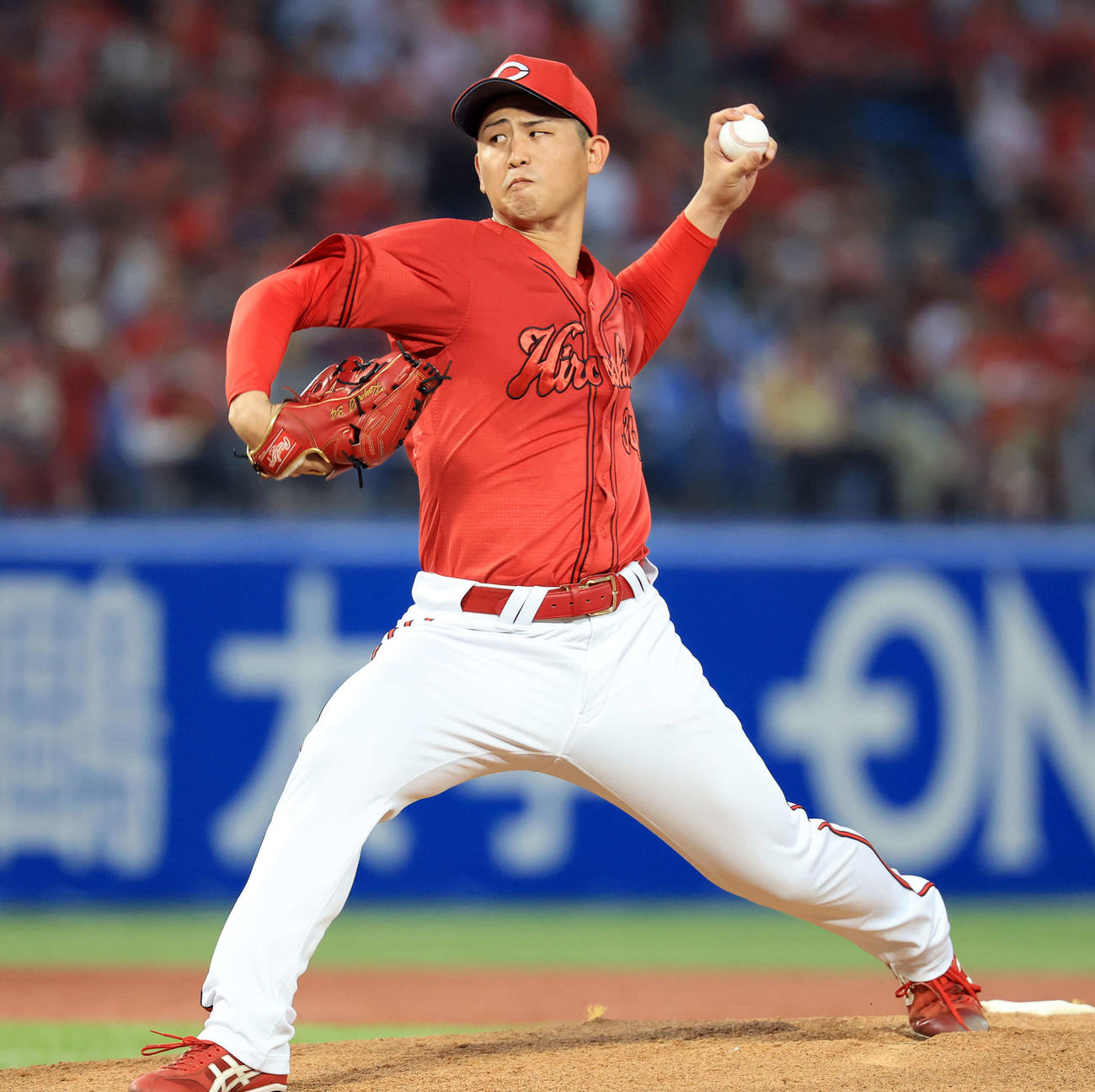 広島高橋昂也（2025年8月30日撮影）
