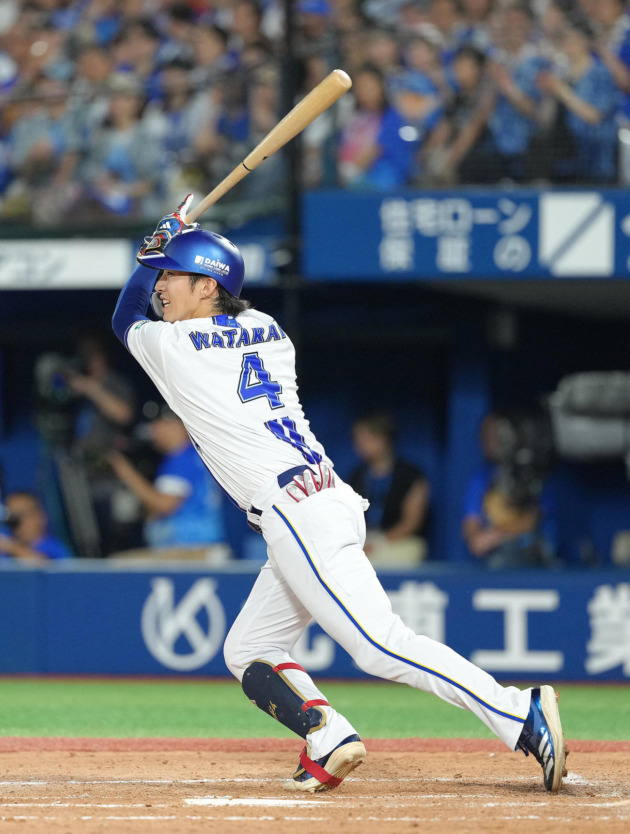 DeNA度会隆輝（2025年7月1日撮影）