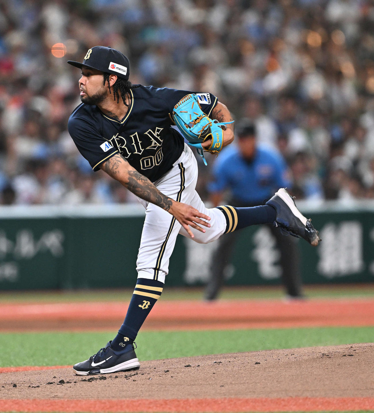 西武対オリックス　オリックス先発のエスピノーザ（撮影・滝沢徹郎）