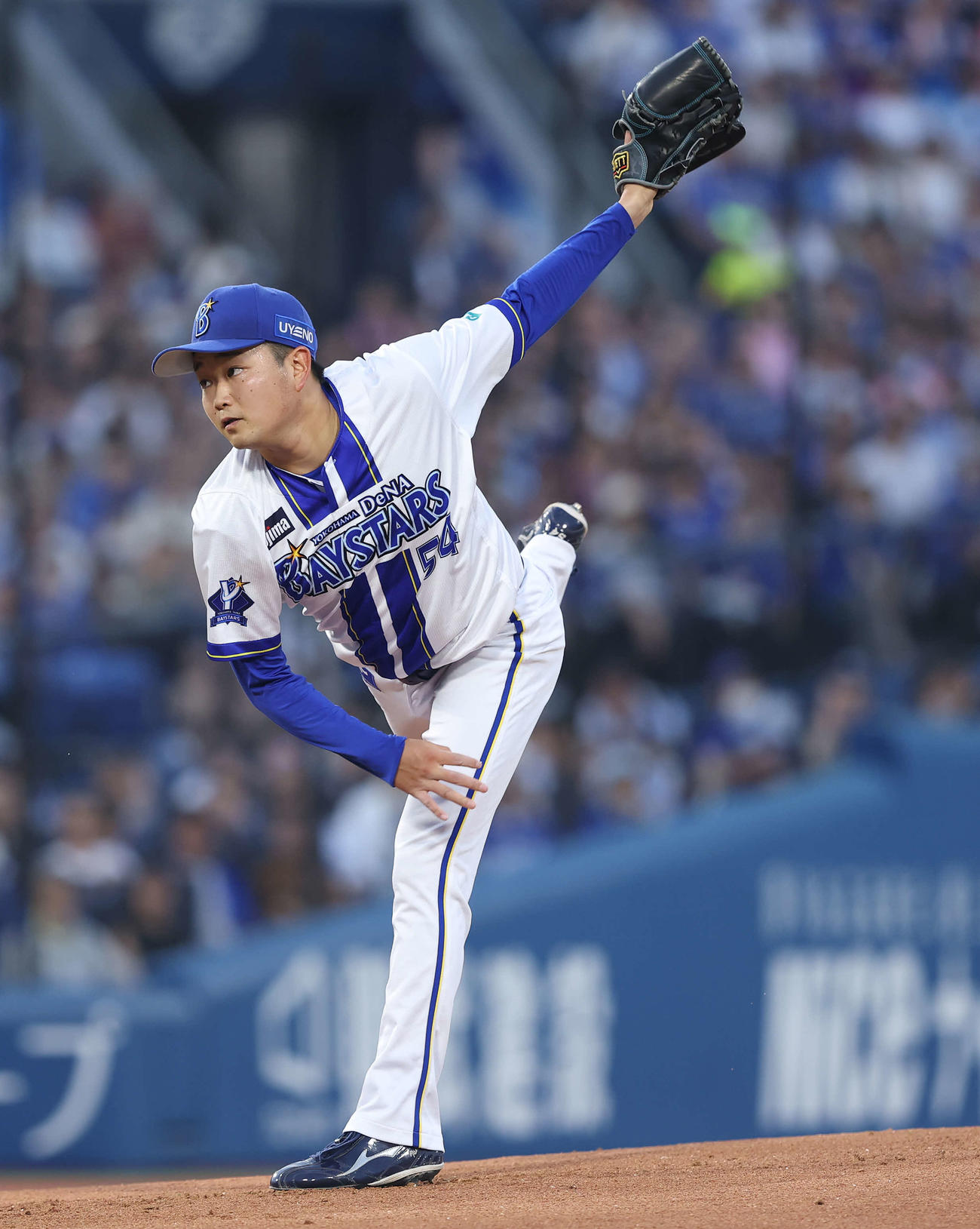 DeNA石田裕太郎（2025年8月30日撮影）