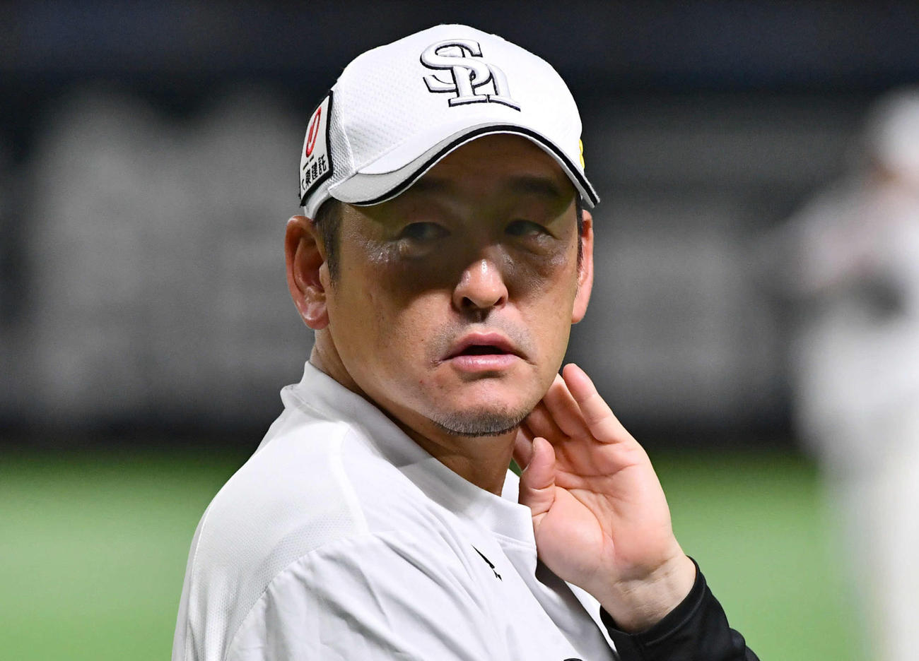 ソフトバンク倉野コーチ（2025年4月7日撮影）
