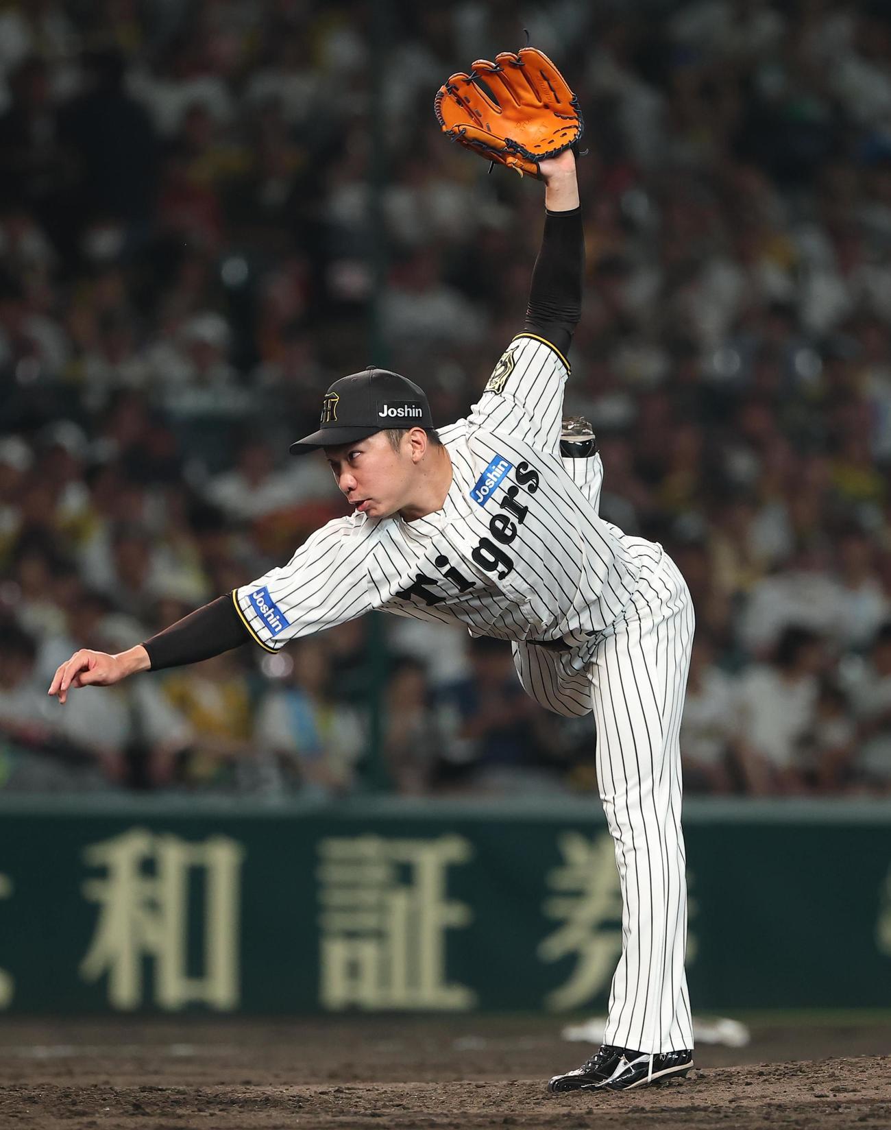 阪神石井大智（2025年8月31日撮影）