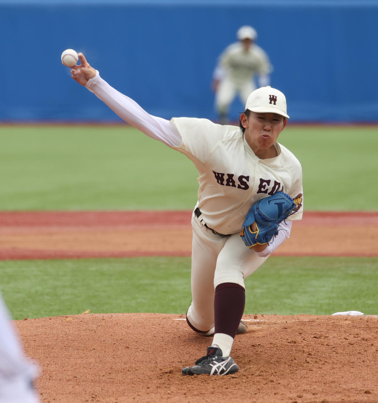 早大・伊藤樹（9月13日撮影・柴田隆二）　　