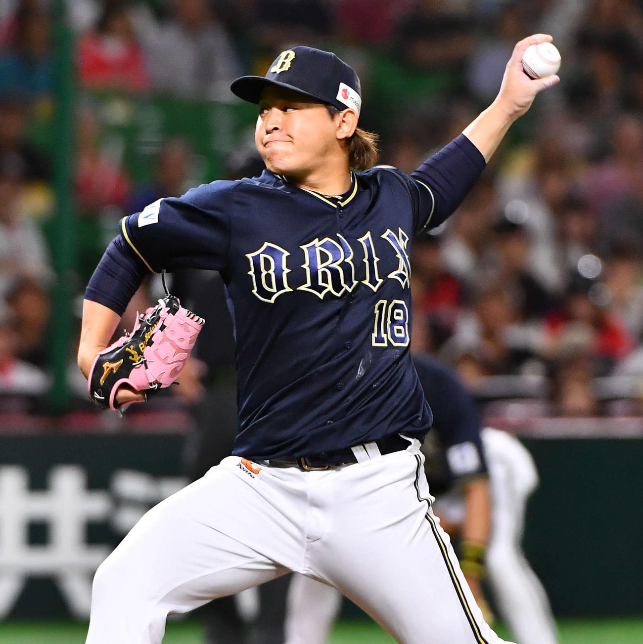 ソフトバンク対オリックス　オリックス先発の宮城（撮影・岩下翔太）
