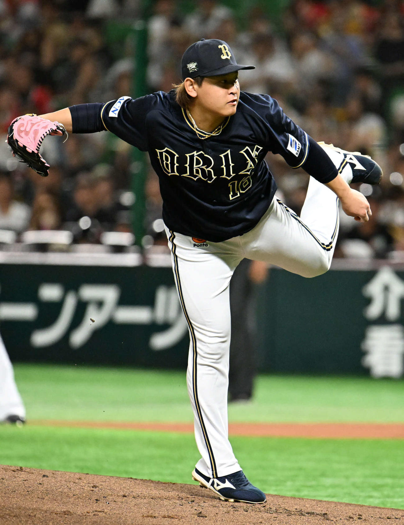 ソフトバンク対オリックス　オリックス先発の宮城（撮影・林敢治）