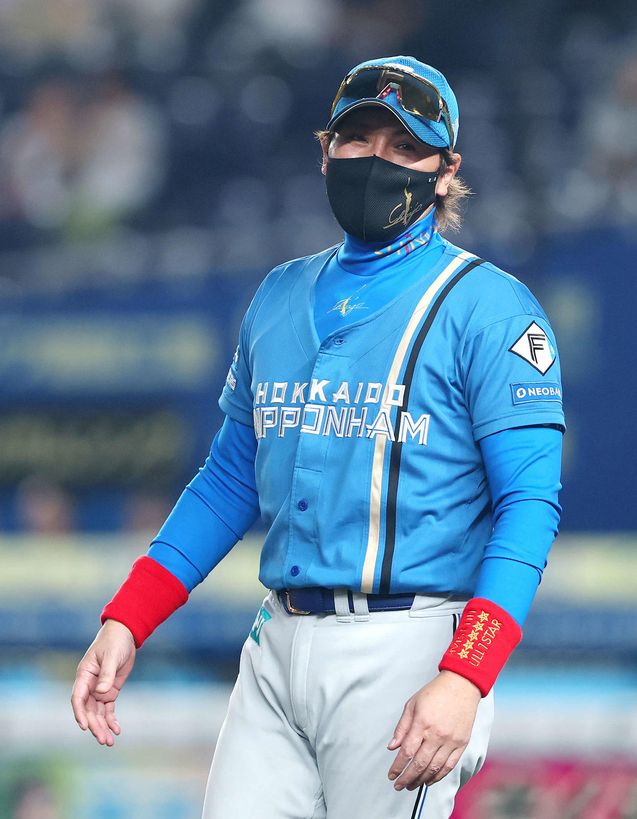 ロッテ対日本ハム　ロッテに勝利し笑顔を見せる新庄監督（撮影・河田真司）