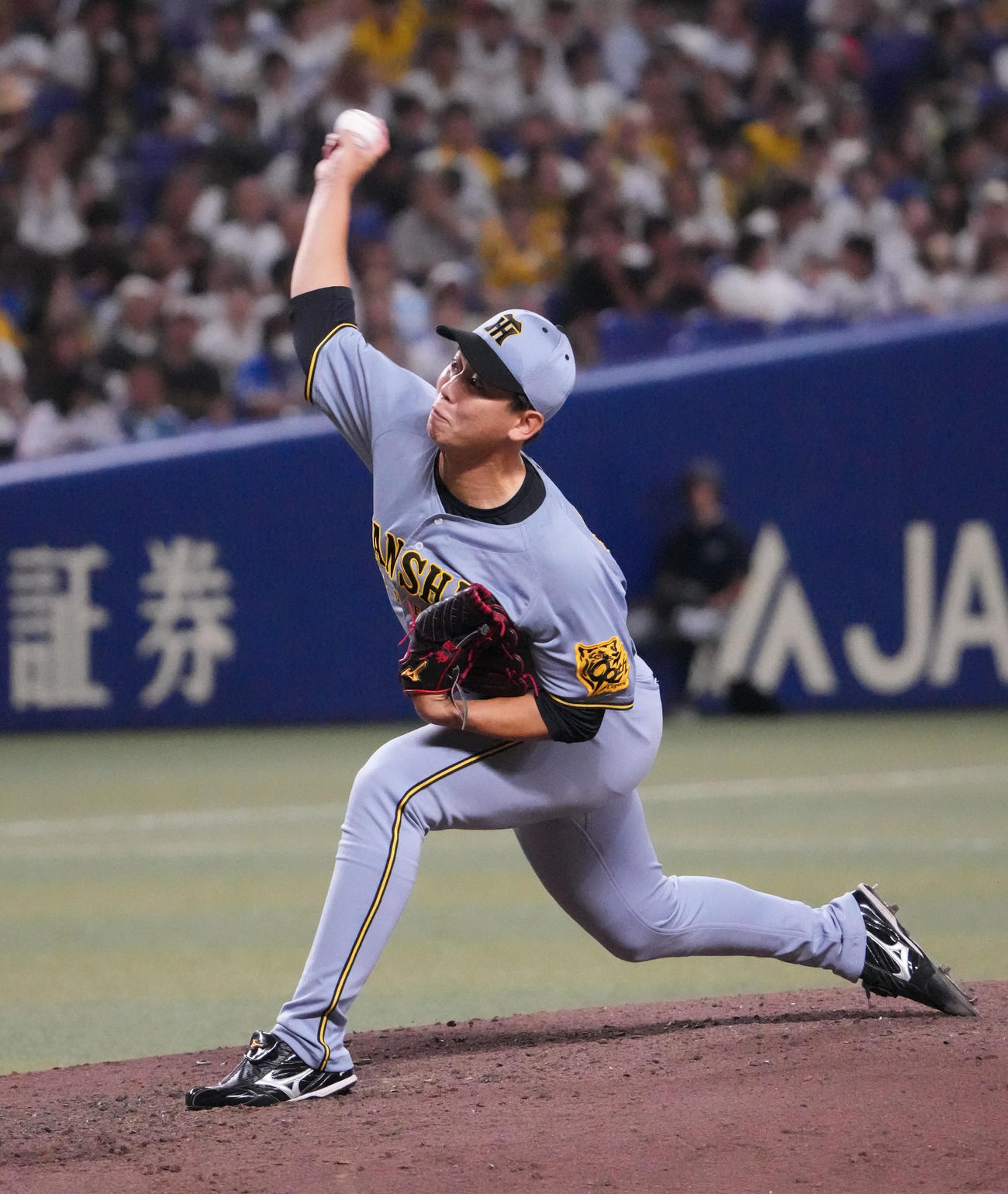 中日対阪神　7回裏、阪神2番手で登板する畠（撮影・森本幸一）