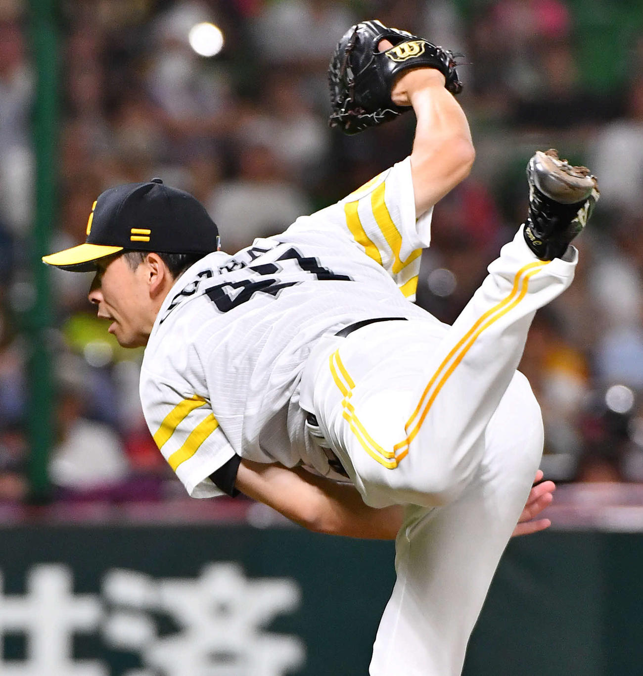 ソフトバンク対オリックス　ソフトバンク先発の大関（撮影・岩下翔太）