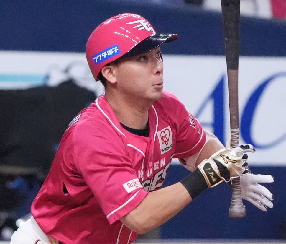 楽天・村林一輝（2025年8月撮影）