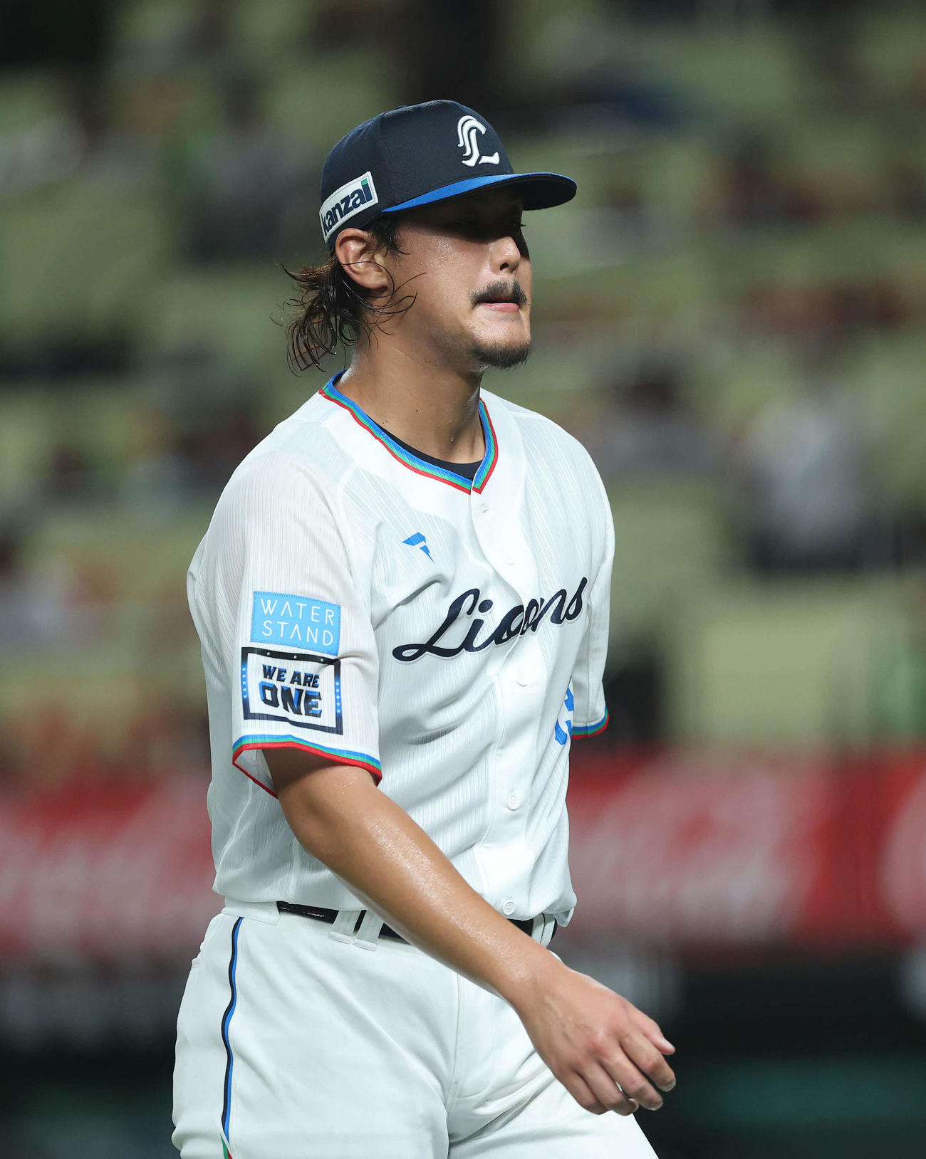西武対ロッテ　3回表に先制を許す高橋（撮影・河田真司）