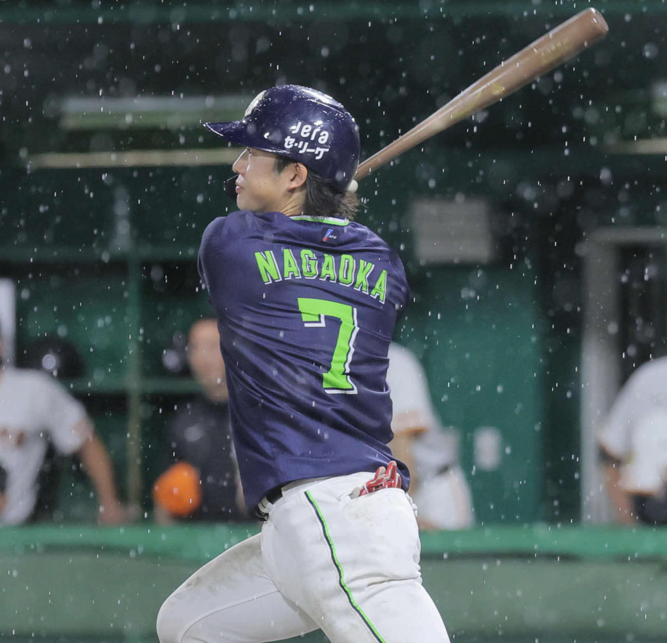 ヤクルト長岡秀樹（2025年9月4日撮影）