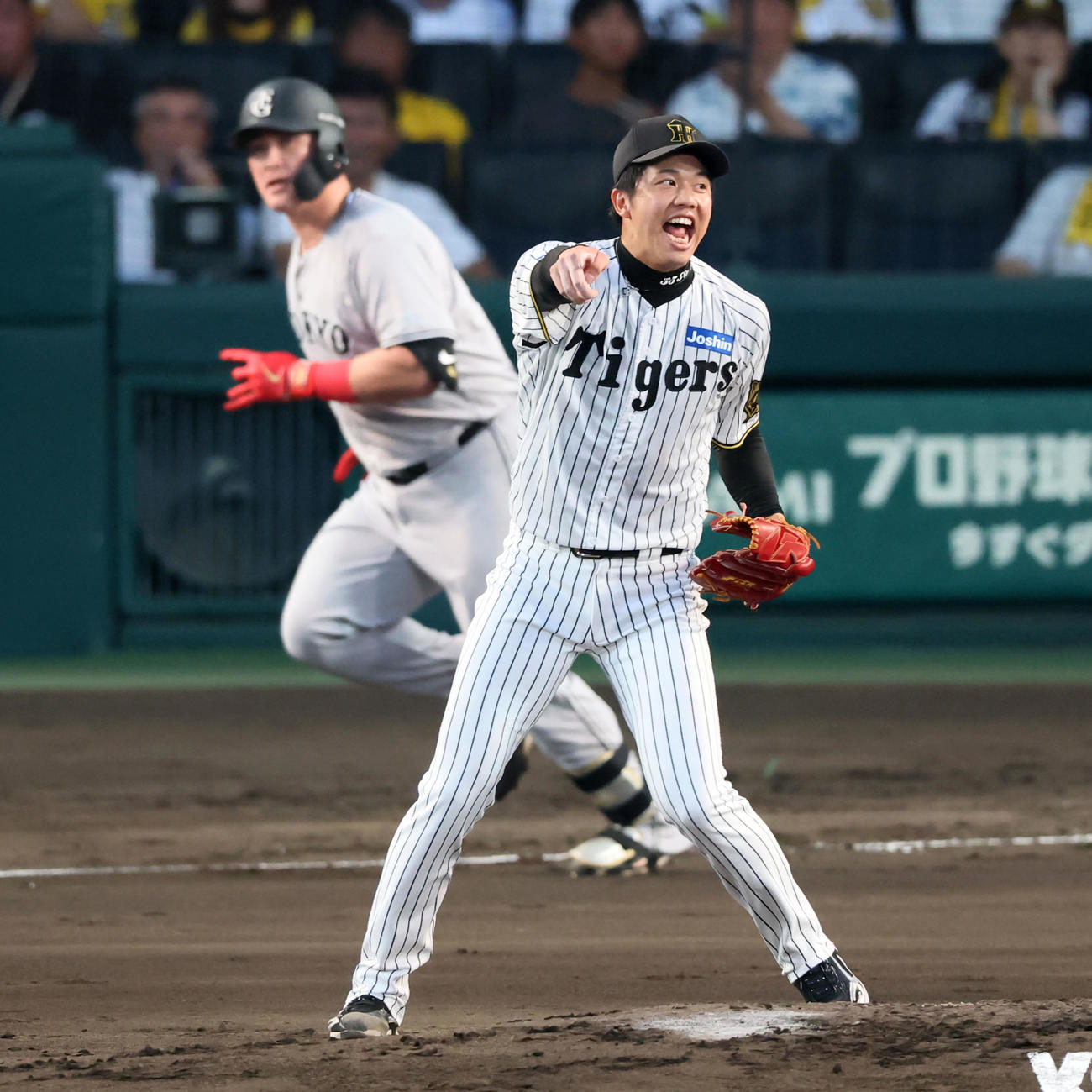 阪神才木浩人（2025年8月31日撮影）