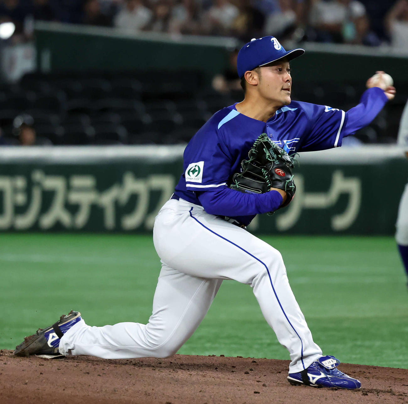 JFE東日本対王子　JFE東日本の先発渡辺（撮影・山本朝陽）