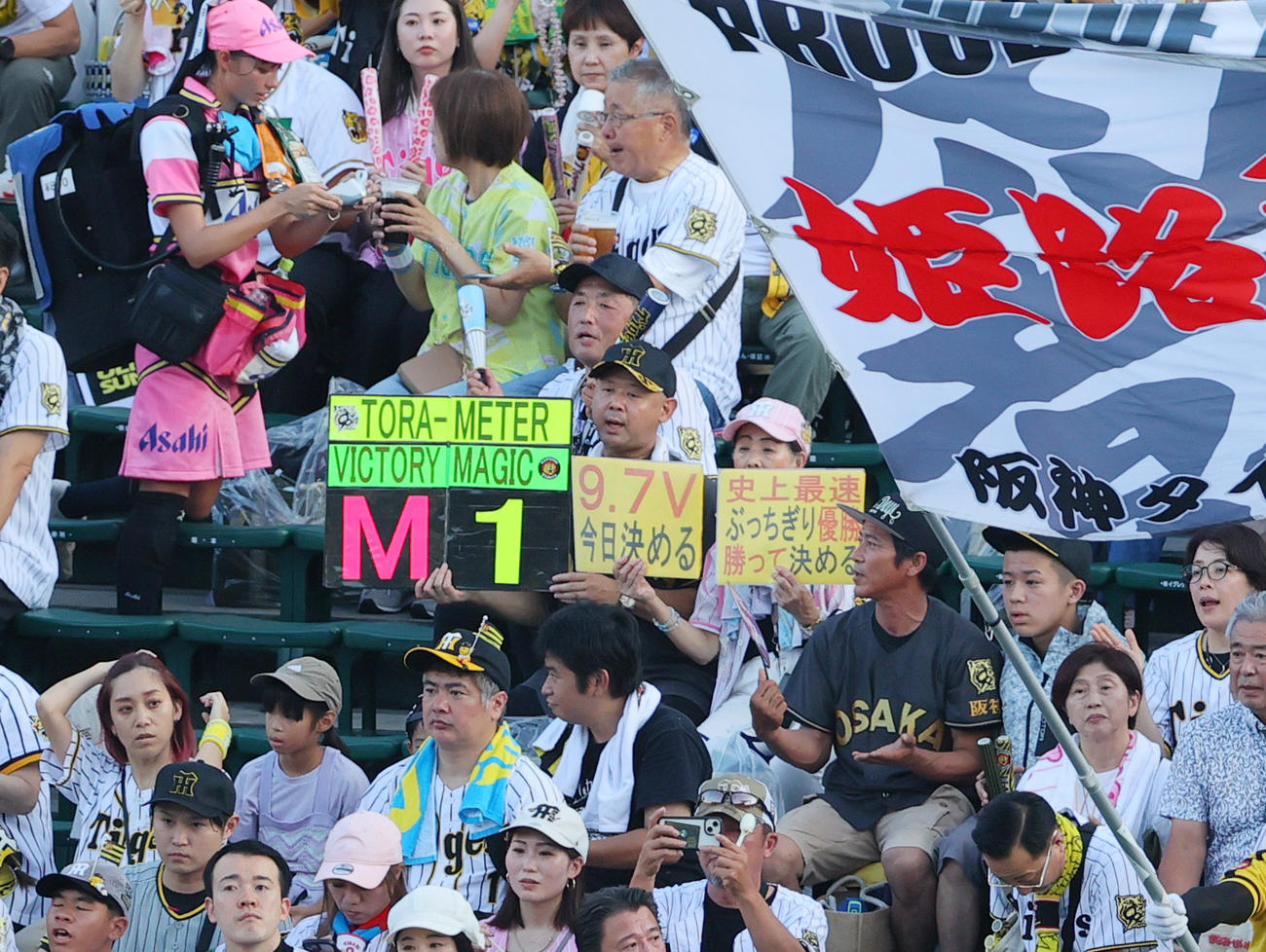 阪神対広島　試合を前に盛り上がる阪神ファン（撮影・上山淳一）