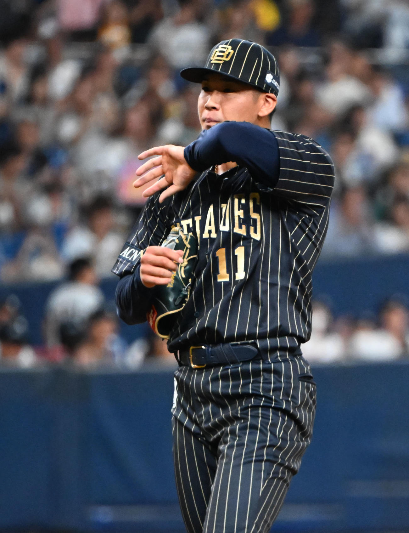 オリックス対日本ハム　5回表日本ハム2死、清宮幸にソロ本塁打を浴びる山下（撮影・和賀正仁）