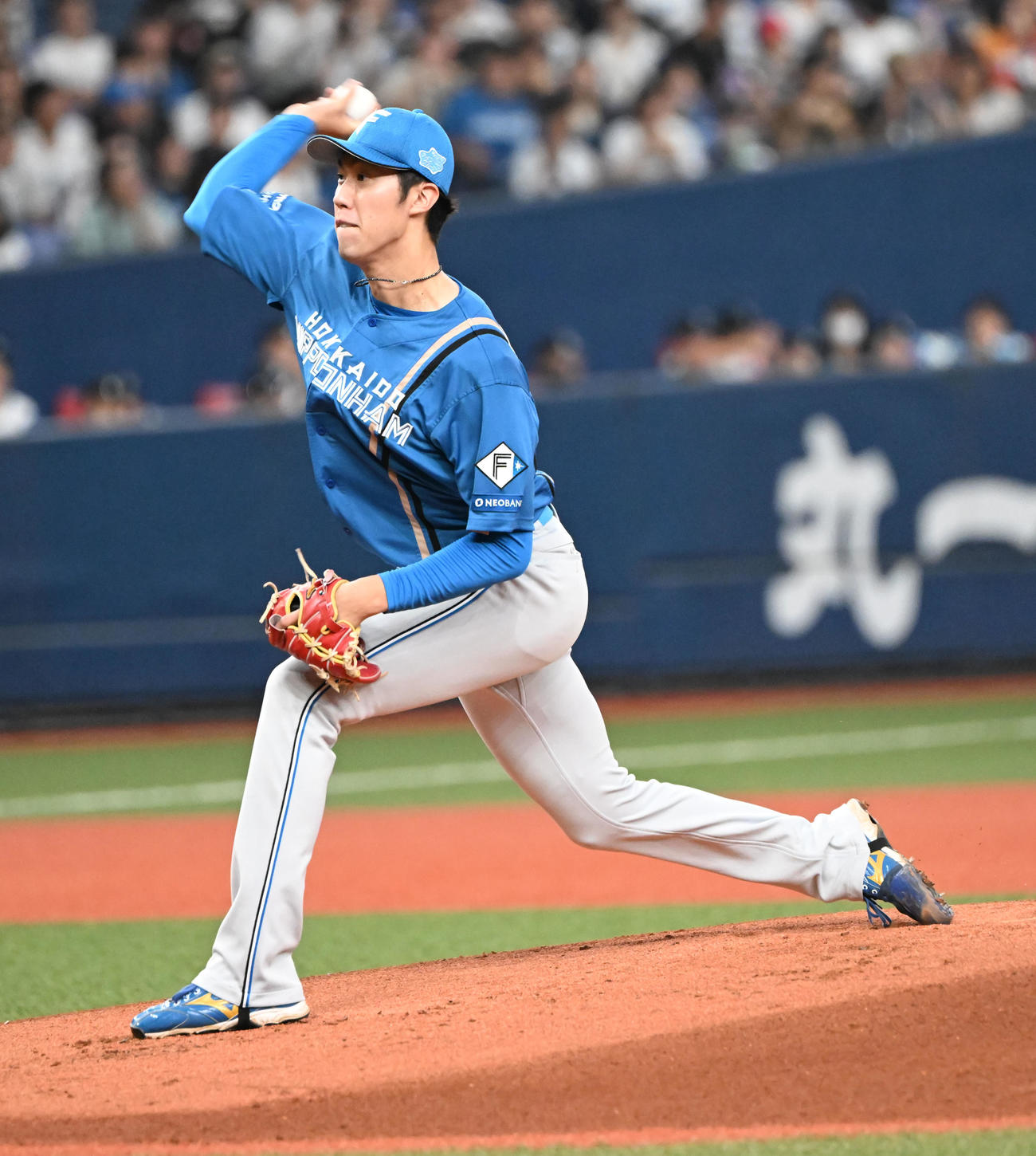 オリックス対日本ハム　先発する日本ハム福島（撮影・和賀正仁）