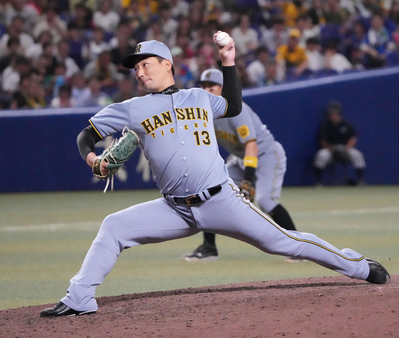 阪神岩崎優（2025年9月4日撮影）