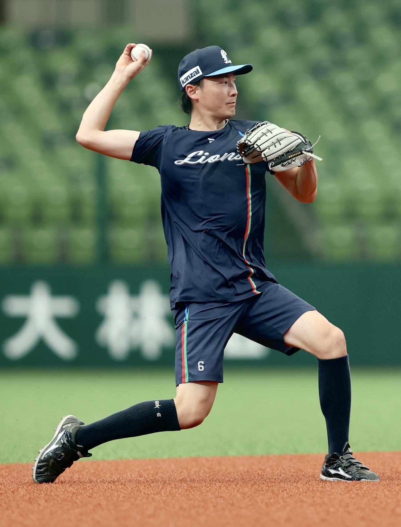 西武源田壮亮（2025年9月7日撮影）