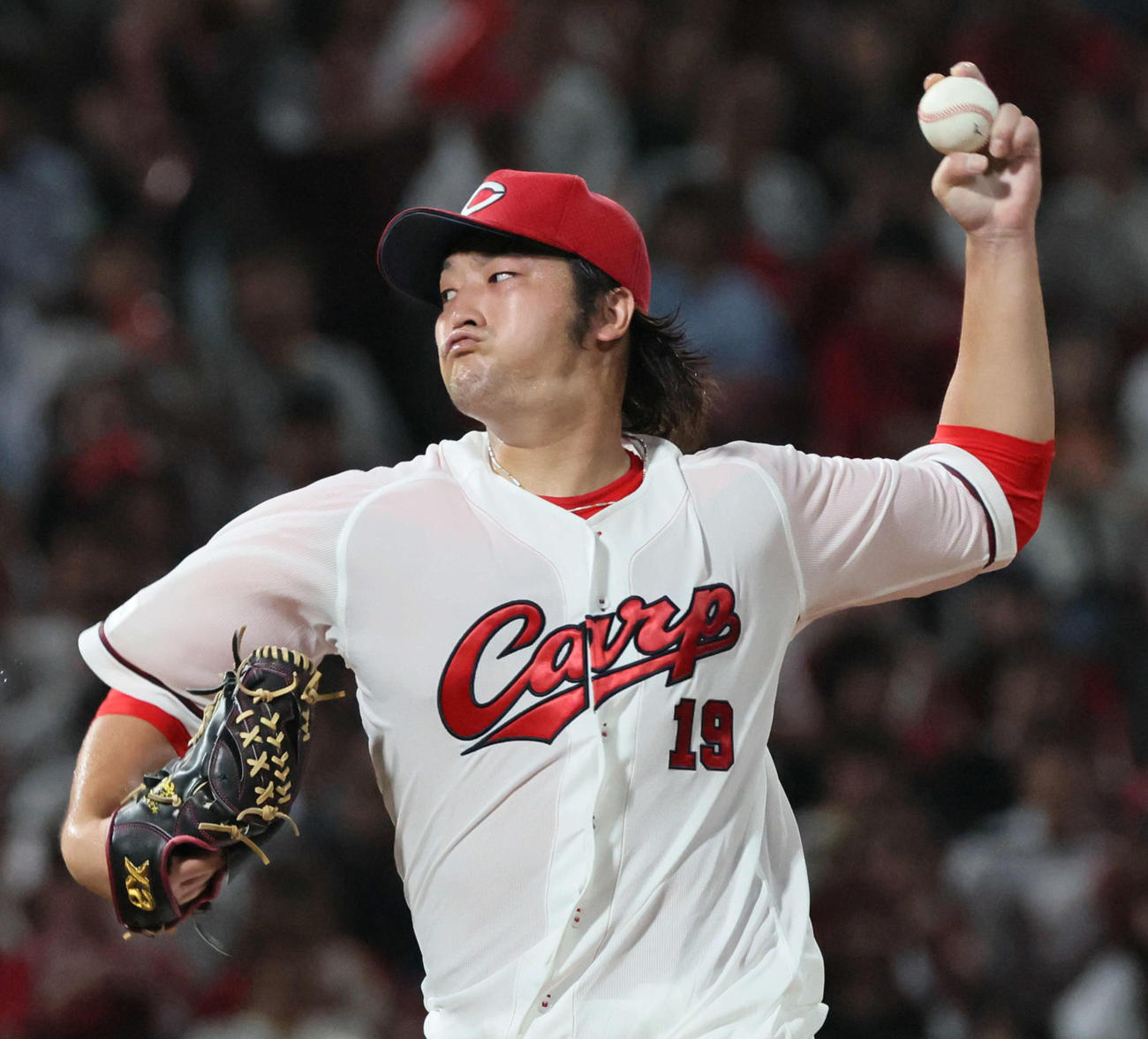 8月26日巨人戦で完投勝利の床田寛樹