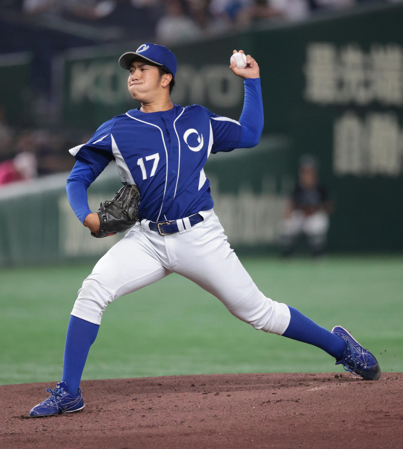 王子対三菱自動車岡崎　先発した王子・樋口（撮影・柴田隆二）　　