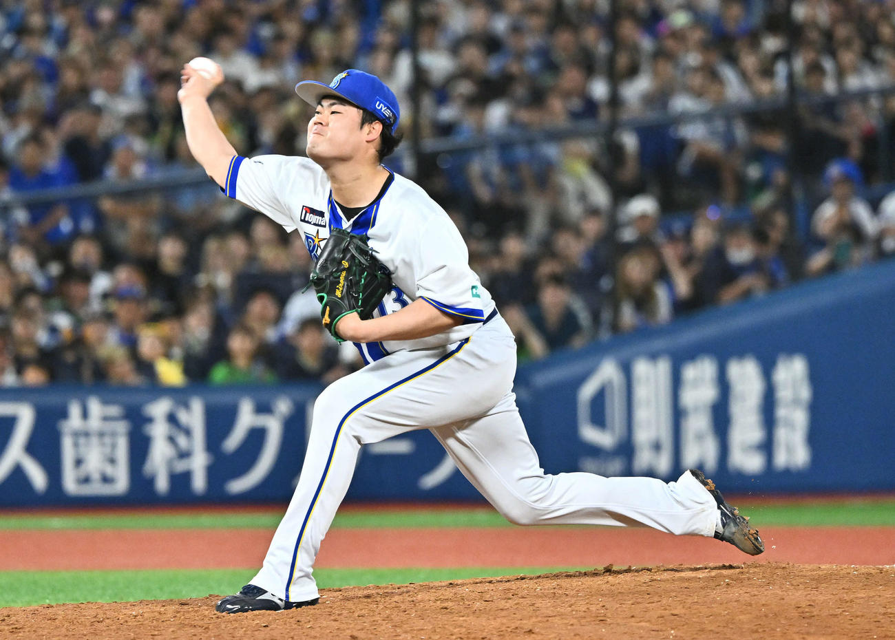 7日ヤクルト戦の9回に登板し無失点で締めた伊勢大夢