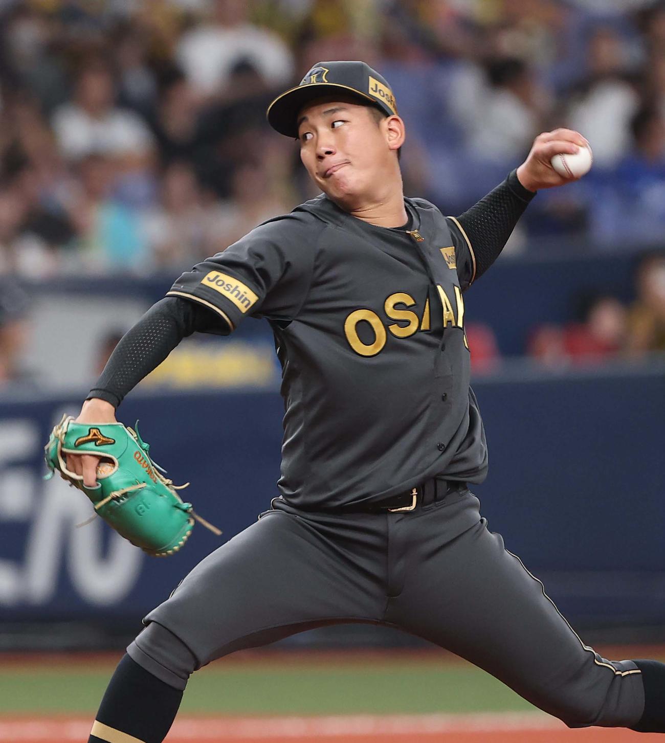 阪神伊原陵人（2025年8月20日撮影）