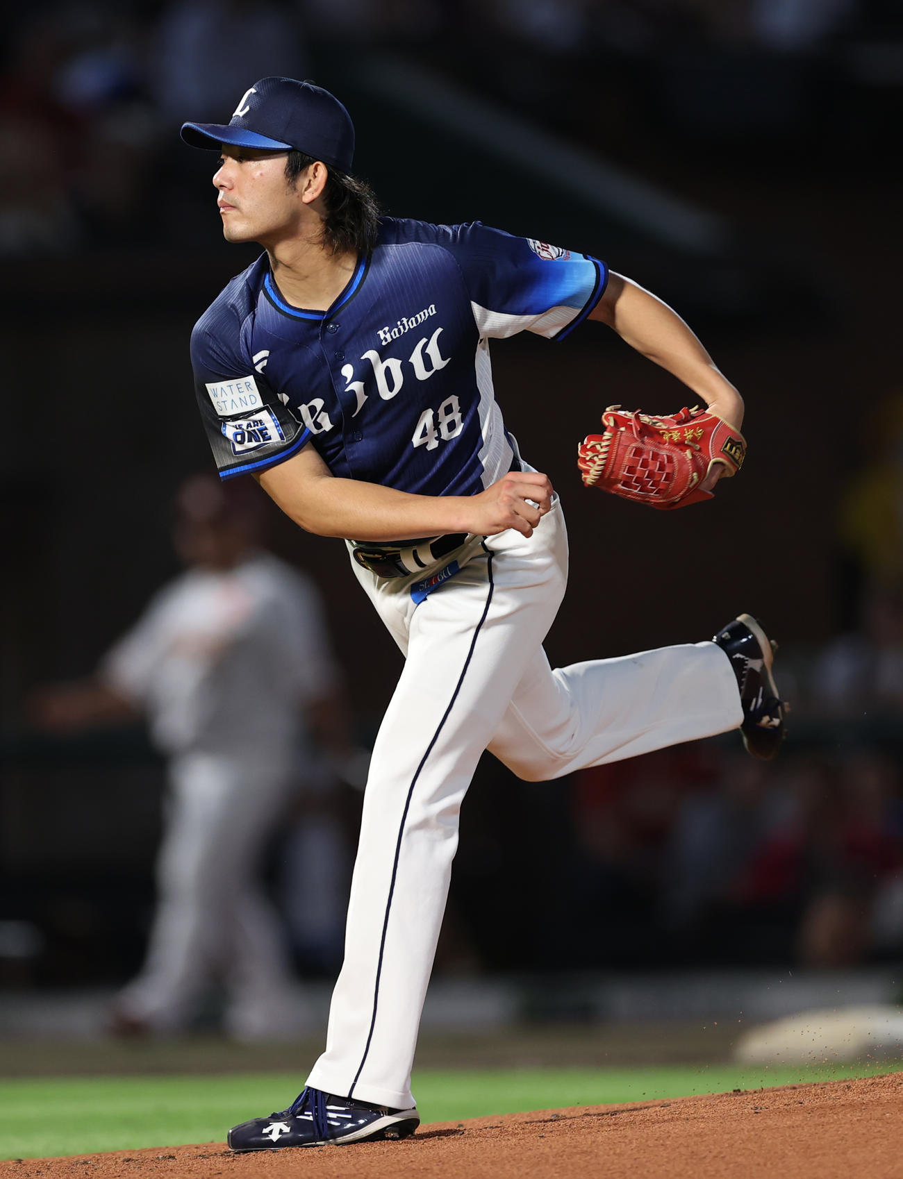 楽天対西武　力投する西武先発の今井（撮影・水谷安孝）