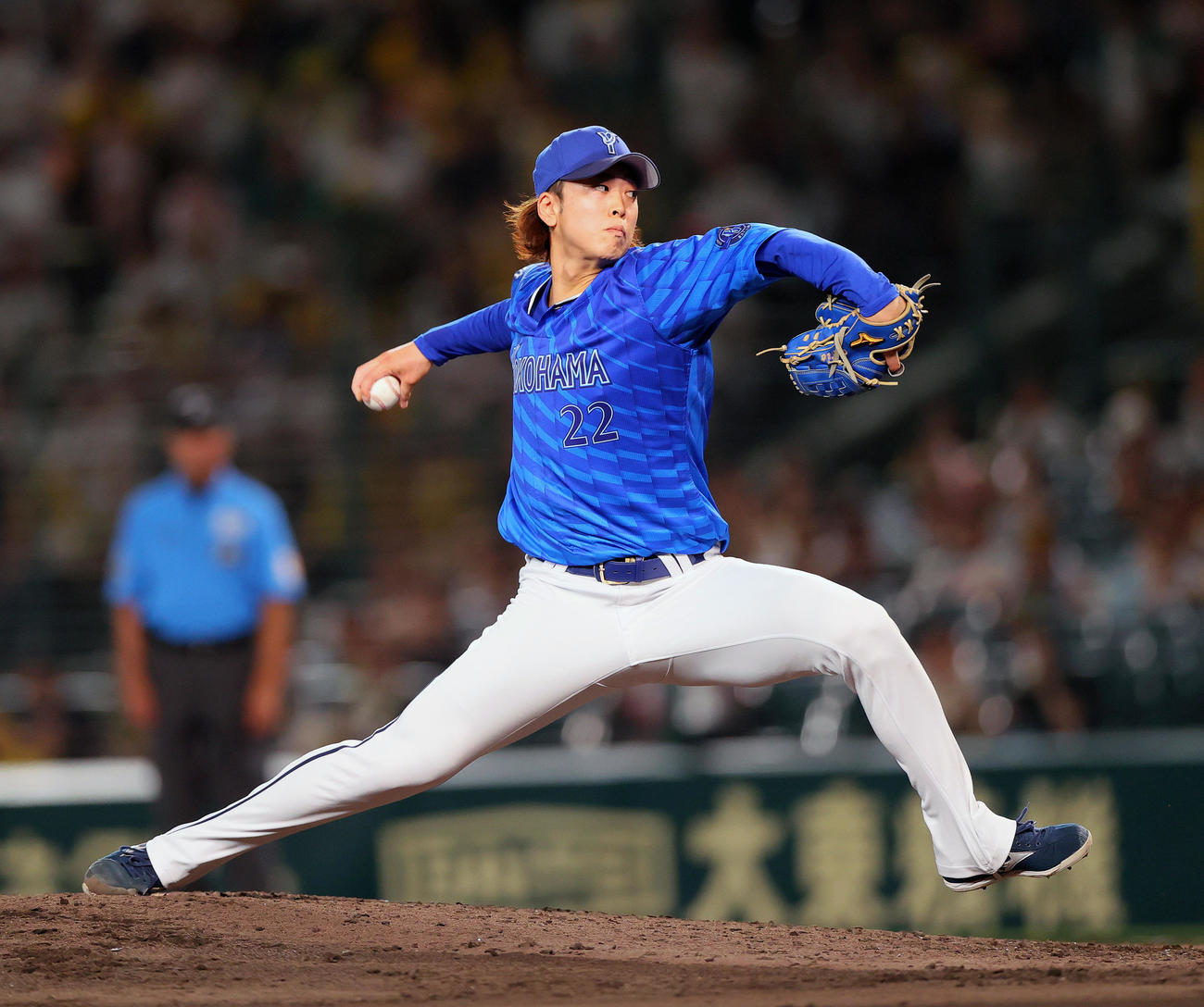 阪神対DeNA 6回裏に登板する入江（撮影・上山淳一）