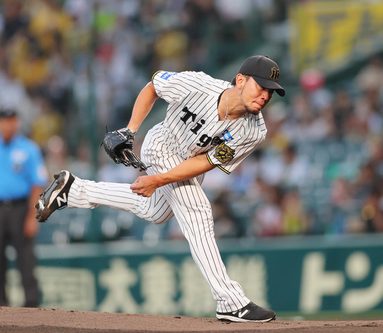 阪神対DeNA　阪神先発の伊藤将（撮影・上山淳一）