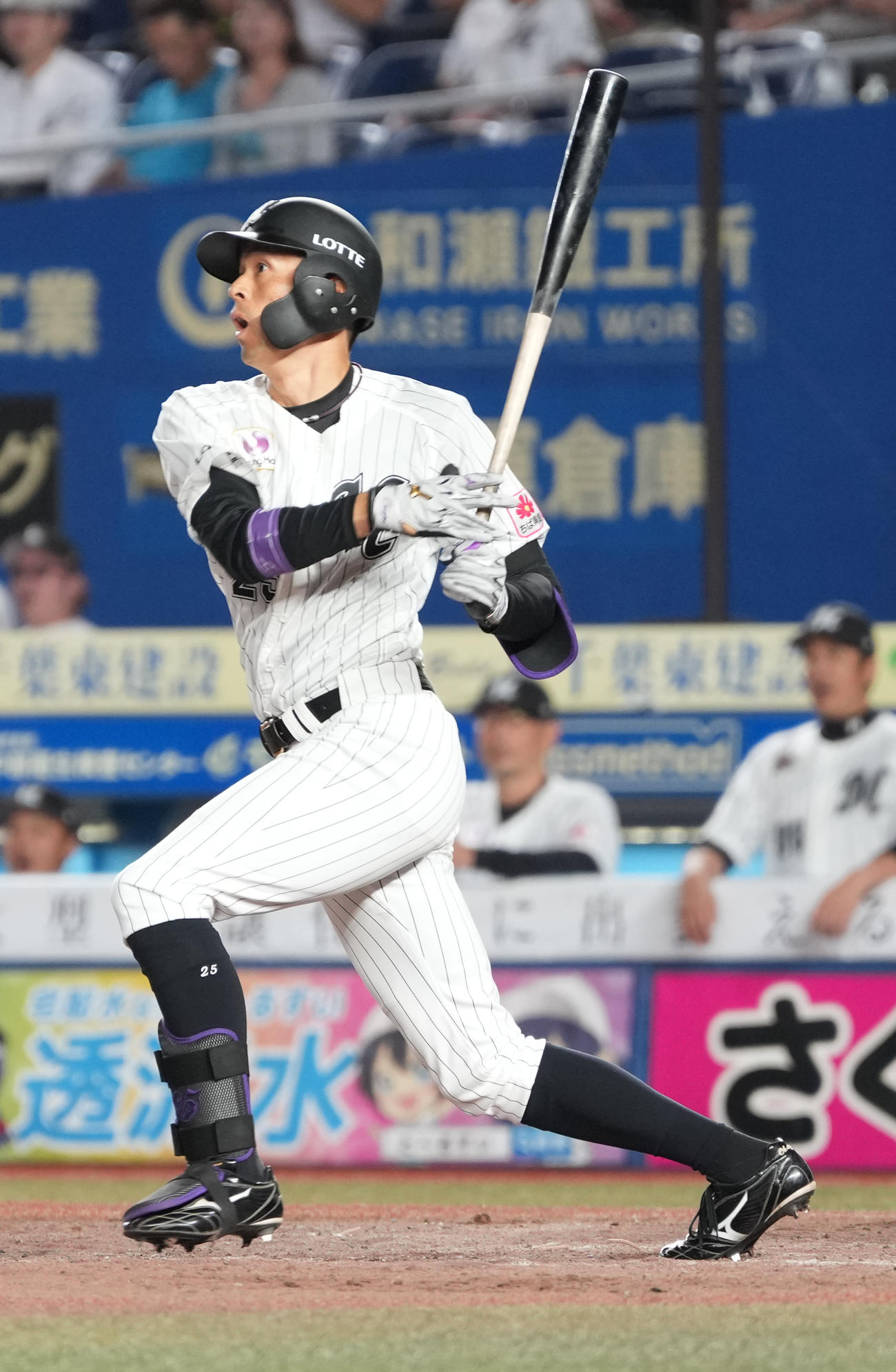 ロッテ岡大海（2025年6月24日撮影）