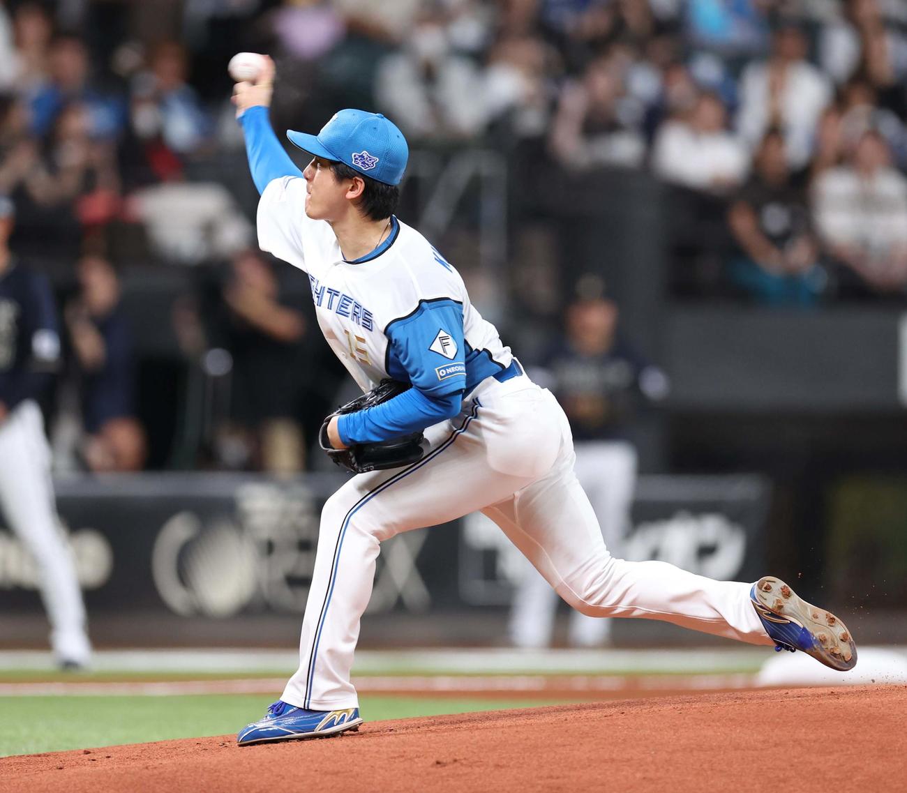 日本ハム対オリックス　日本ハム先発の北山（撮影・黒川智章）