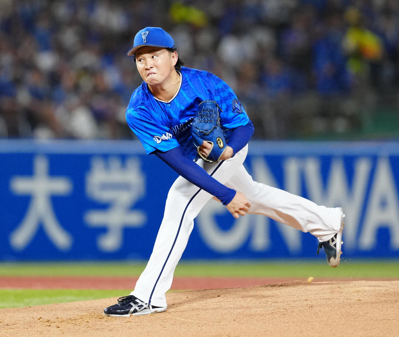 ヤクルト対DeNA DeNA先発の竹田（撮影・江口和貴）