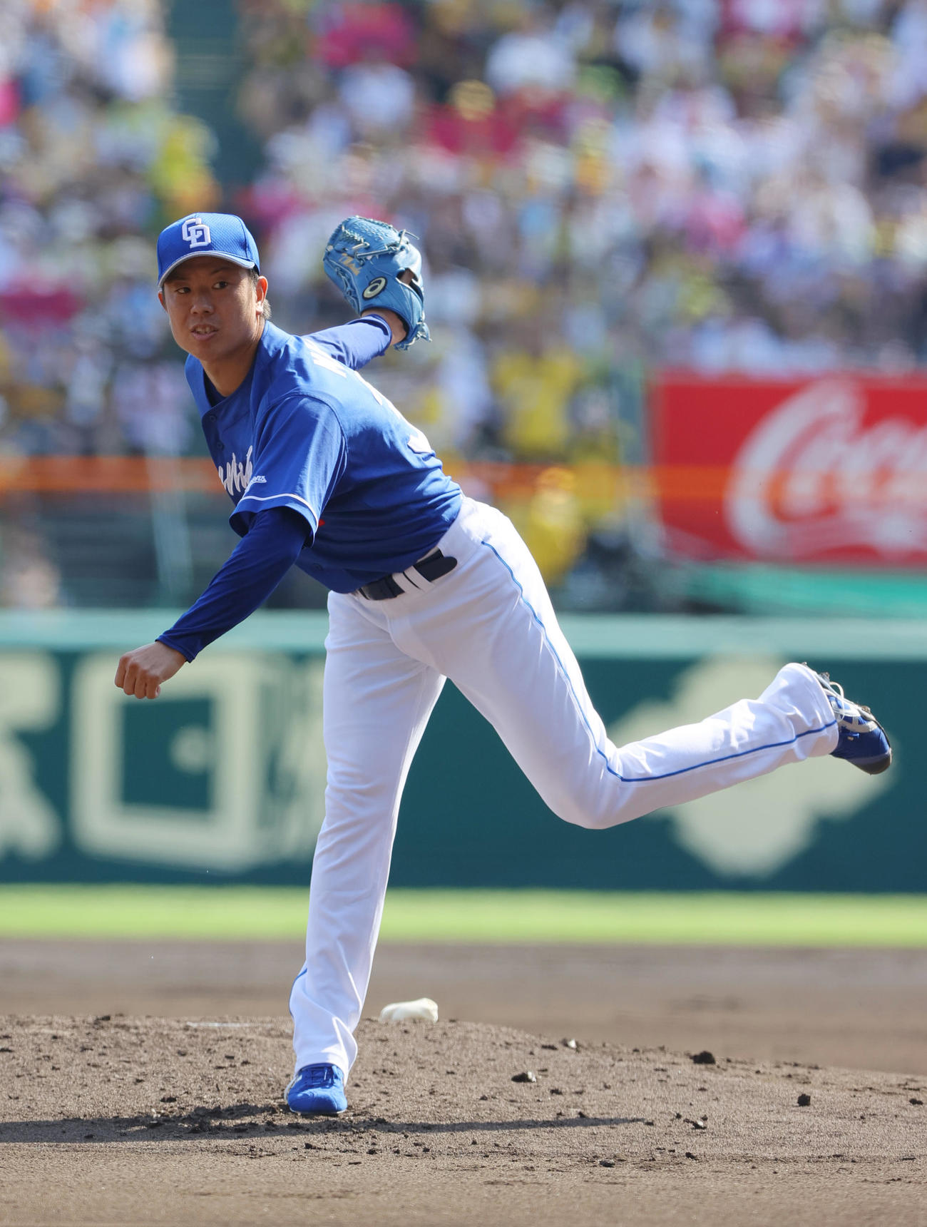 阪神対中日　中日先発の松葉（撮影・上山淳一）
