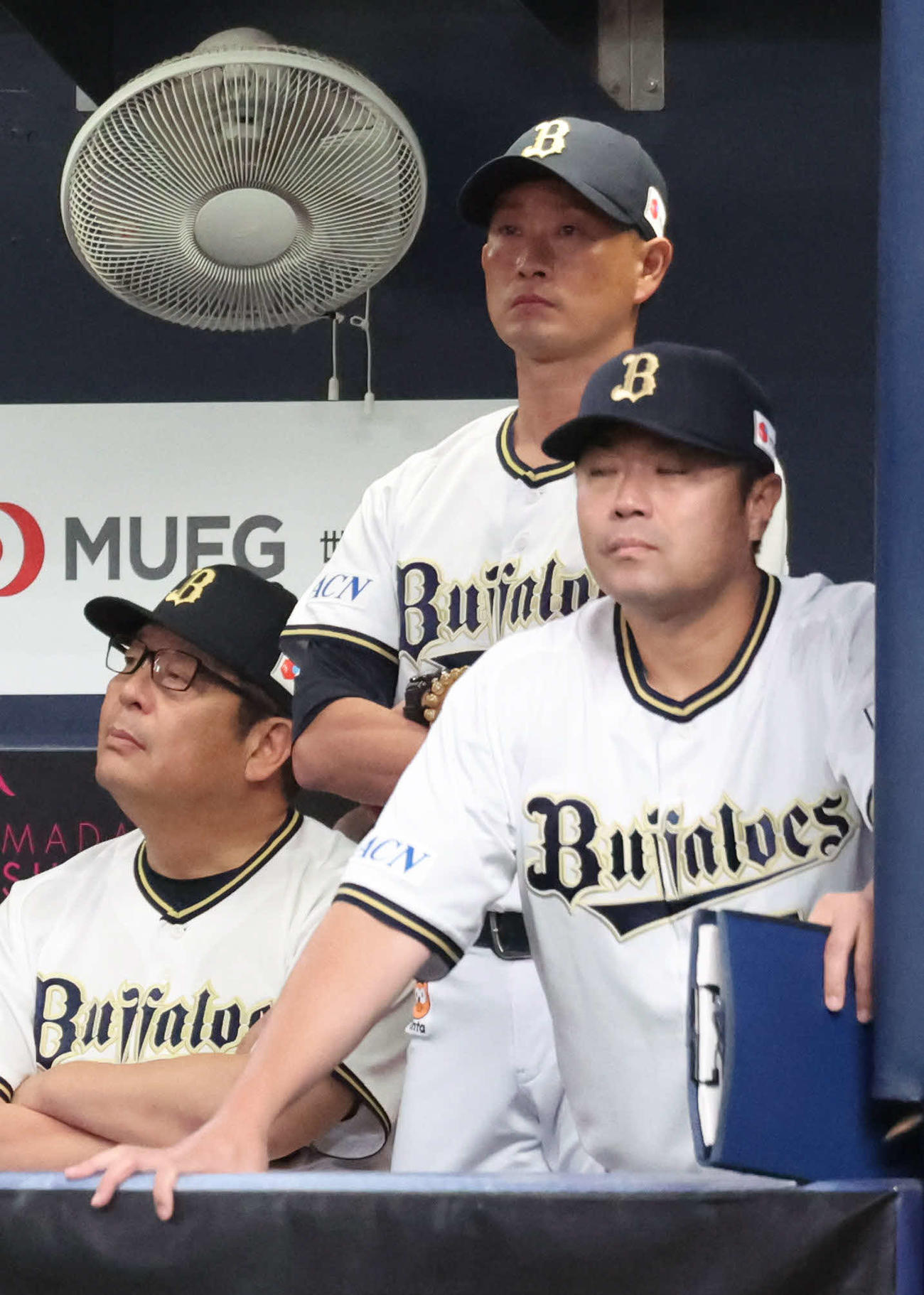 オリックス対ソフトバンク　オリックス岸田監督は苦しい試合展開に渋い表情（撮影・西尾就之）