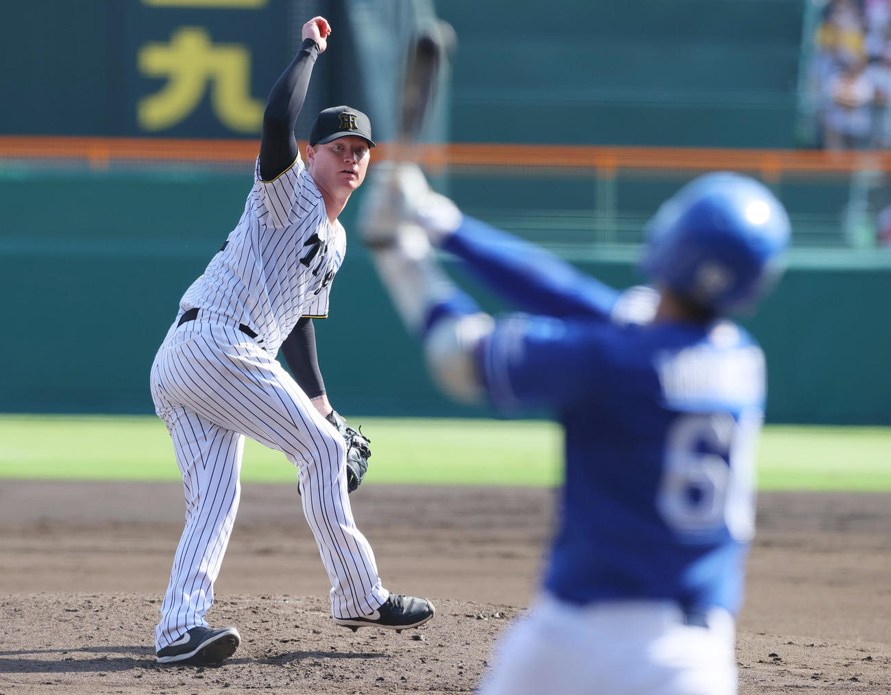 阪神対中日　阪神先発のネルソン（撮影・上山淳一）