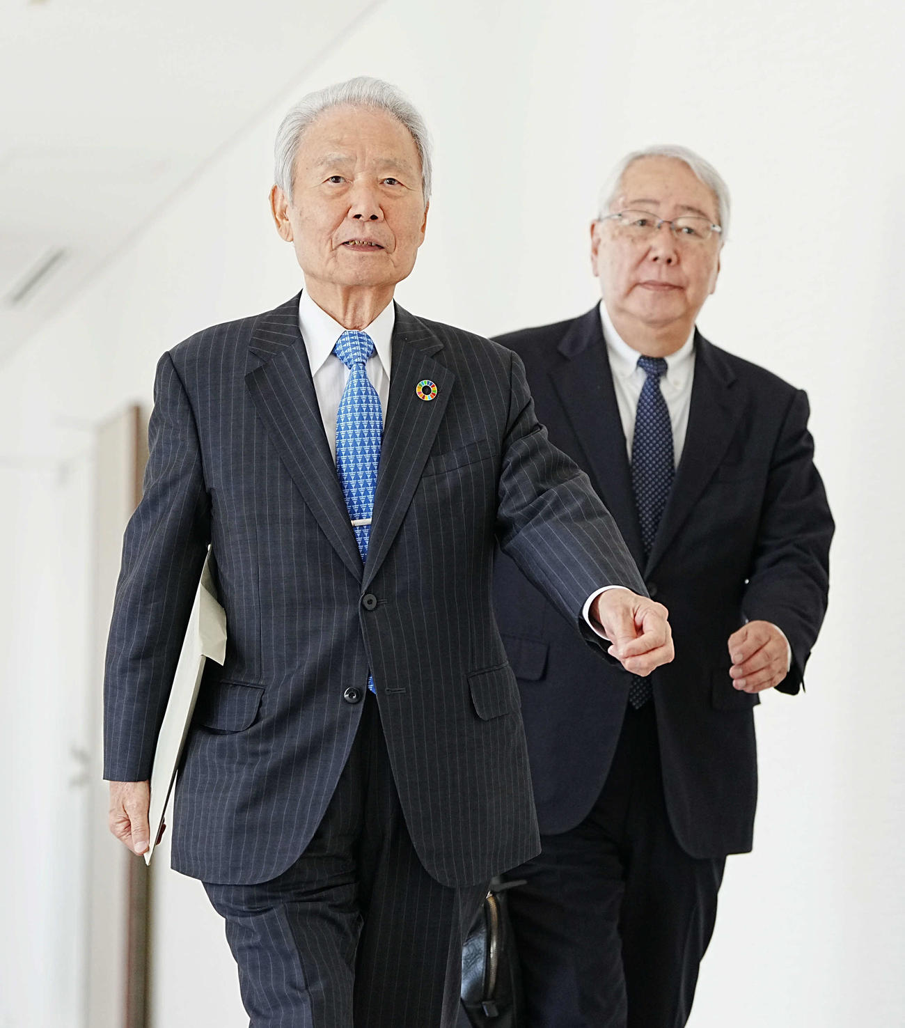 NPBオーナー会議に臨む榊原定征コミッショナー（撮影・小沢裕）