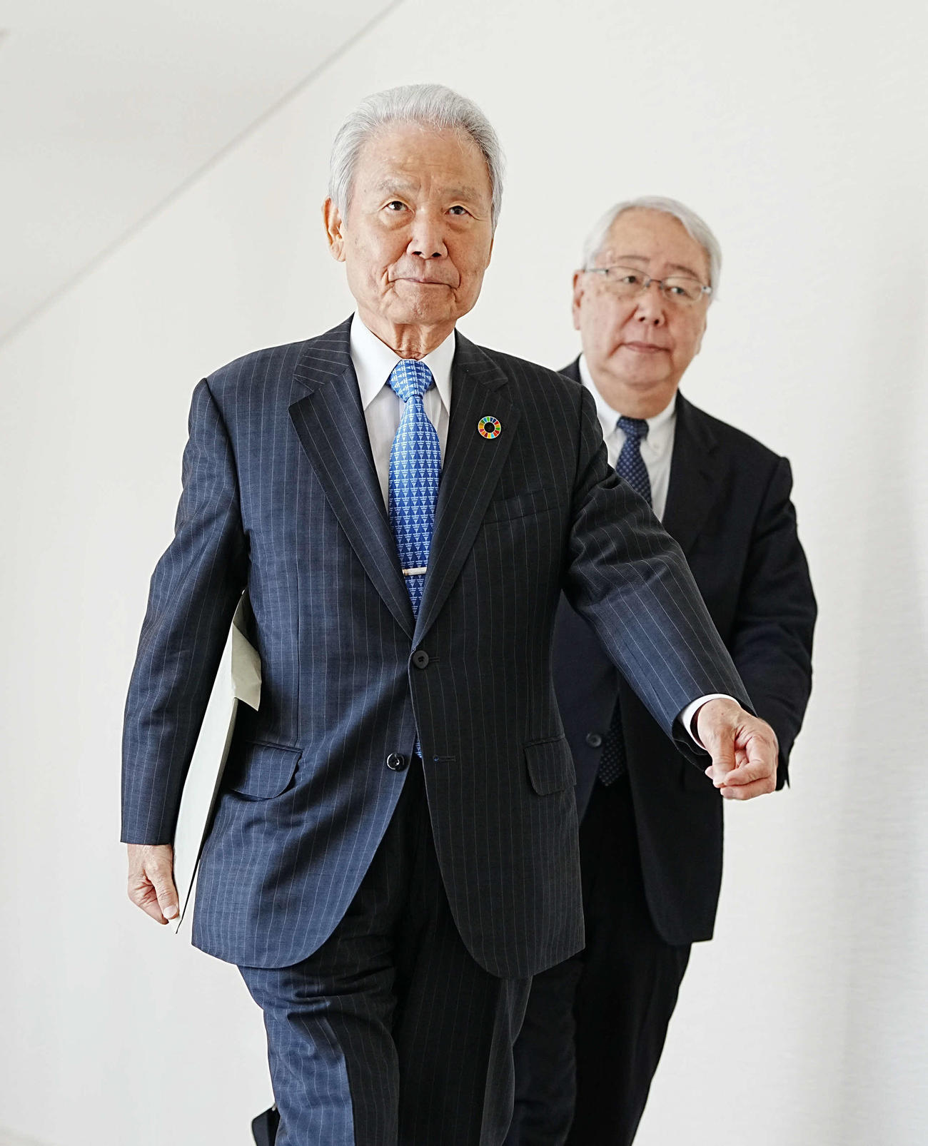 NPBオーナー会議に臨む榊原定征コミッショナー（撮影・小沢裕）